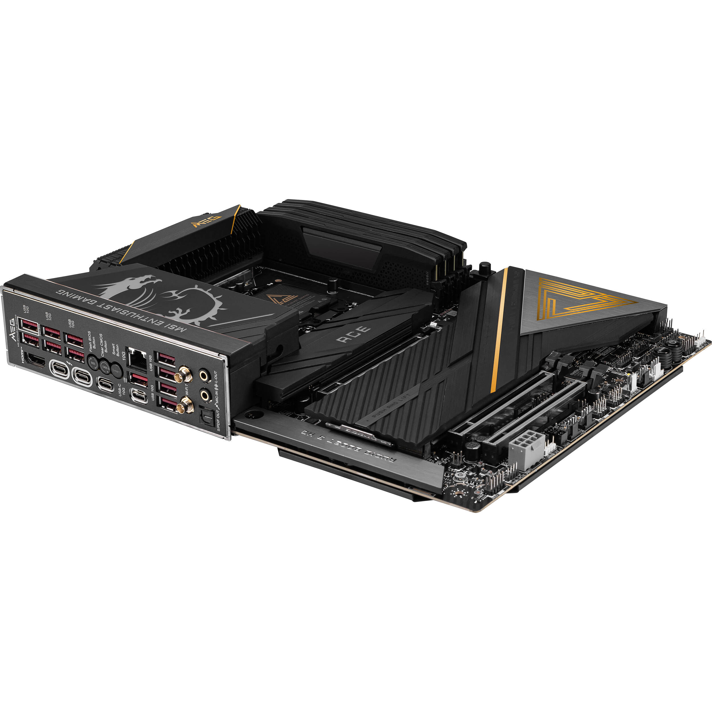 MSI MEG Z890 ACE ATX motherboard with LGA 1851 socket for Intel Core Ultra processors — view 4