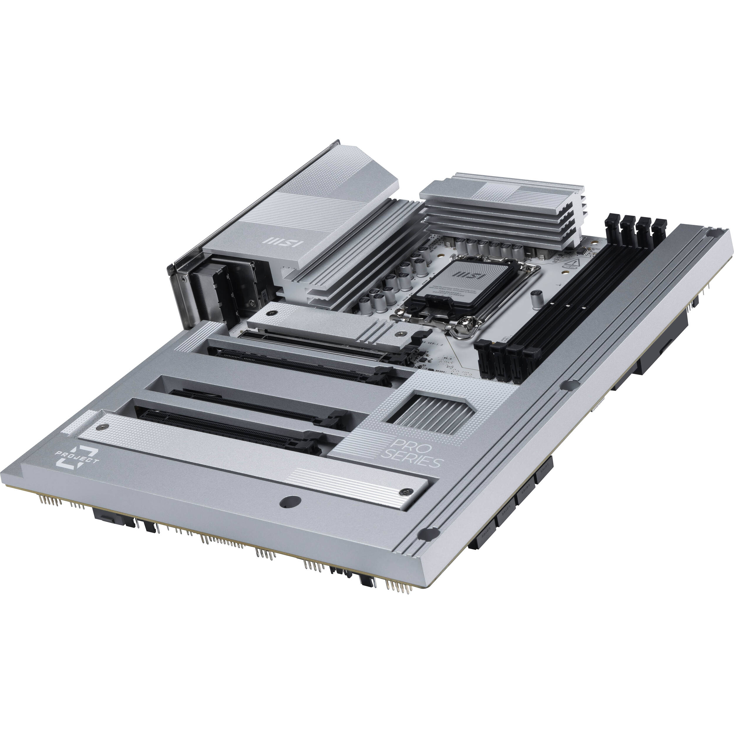 MSI PRO Z890 S WIFI PZ motherboard with Project Zero layout and onboard Wi-Fi — view 4