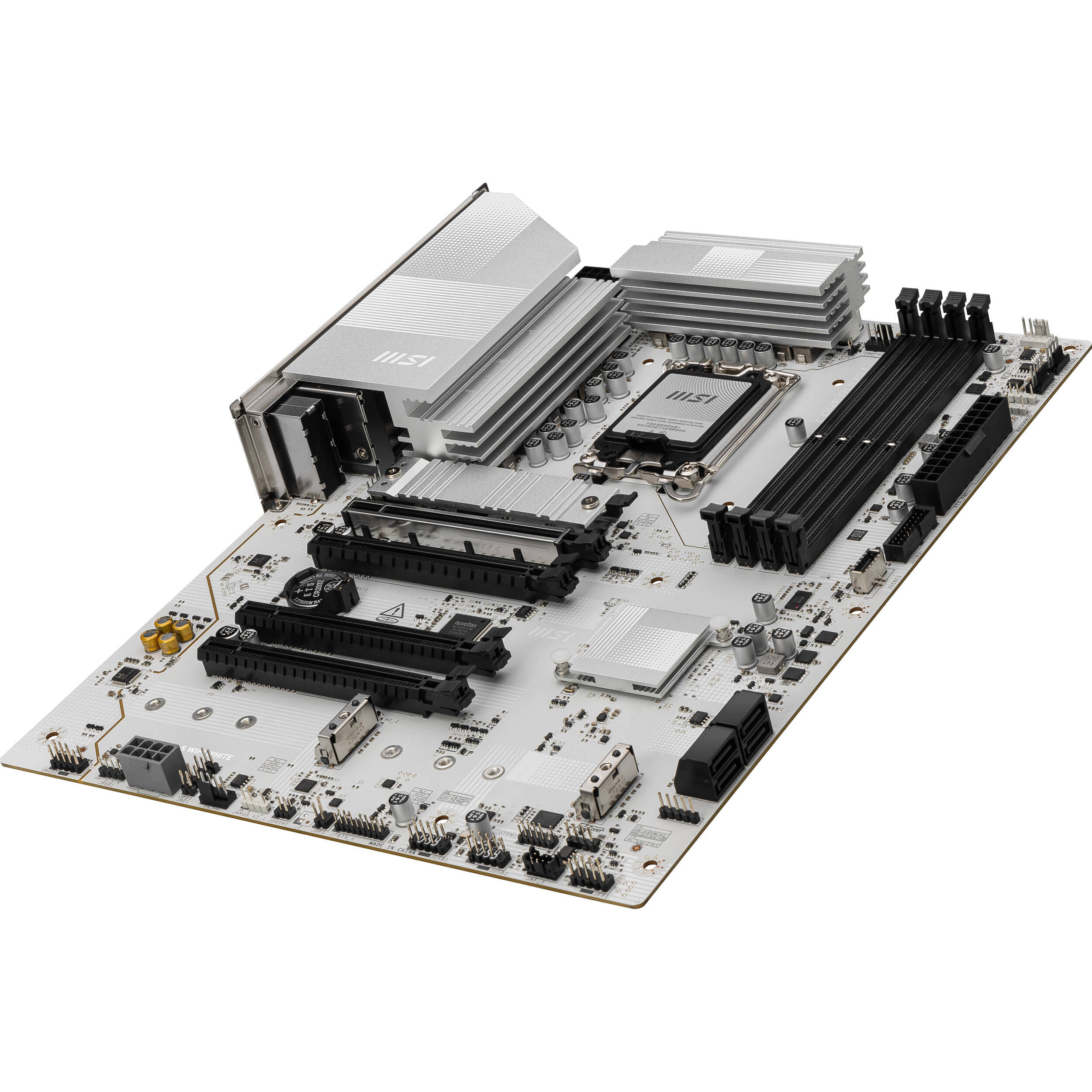 MSI PRO Z890-S WIFI WHITE ATX motherboard for Intel LGA 1851 systems with DDR5 and Wi-Fi — view 4