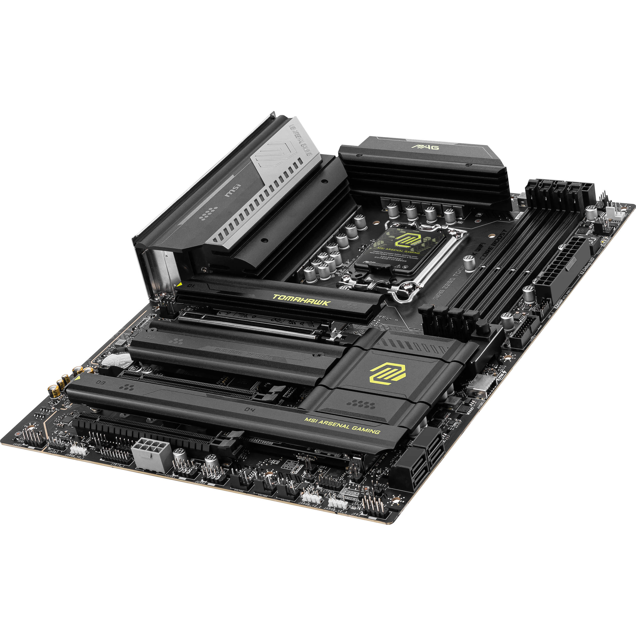 MSI MAG Z890 TOMAHAWK WIFI ATX motherboard with Intel LGA 1851 support and onboard Wi‑Fi — view 4