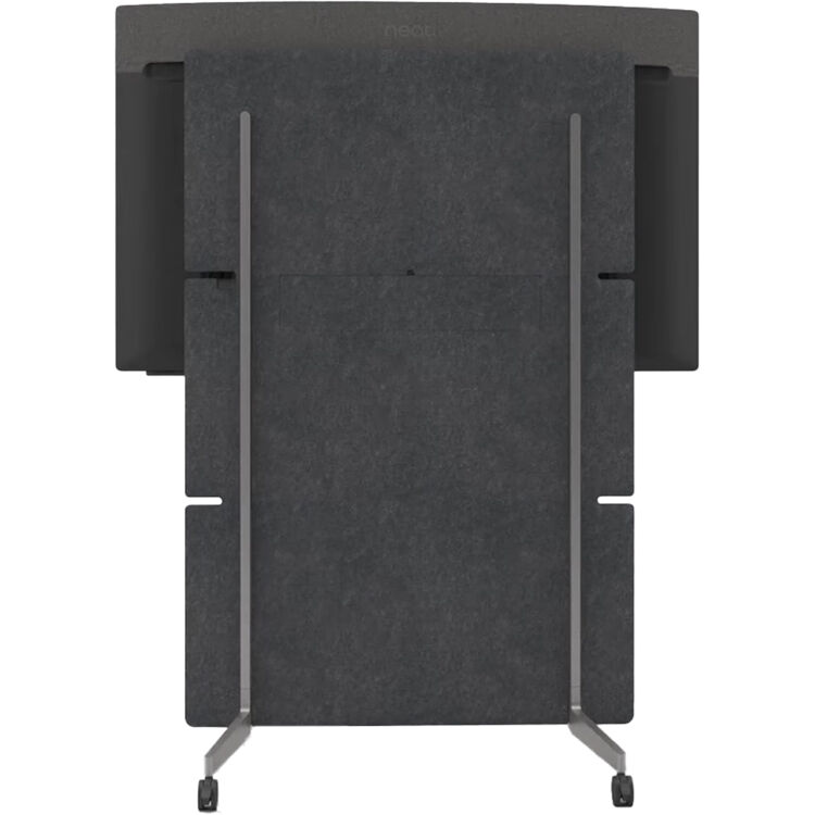 Neat Board Pro adaptive low-profile wall mount installed in a conference room, flush to wall — view 2