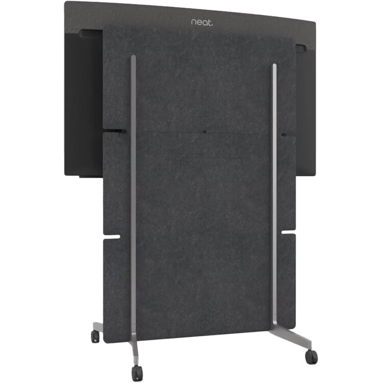 Neat Board Pro adaptive low-profile wall mount installed in a conference room, flush to wall — view 3