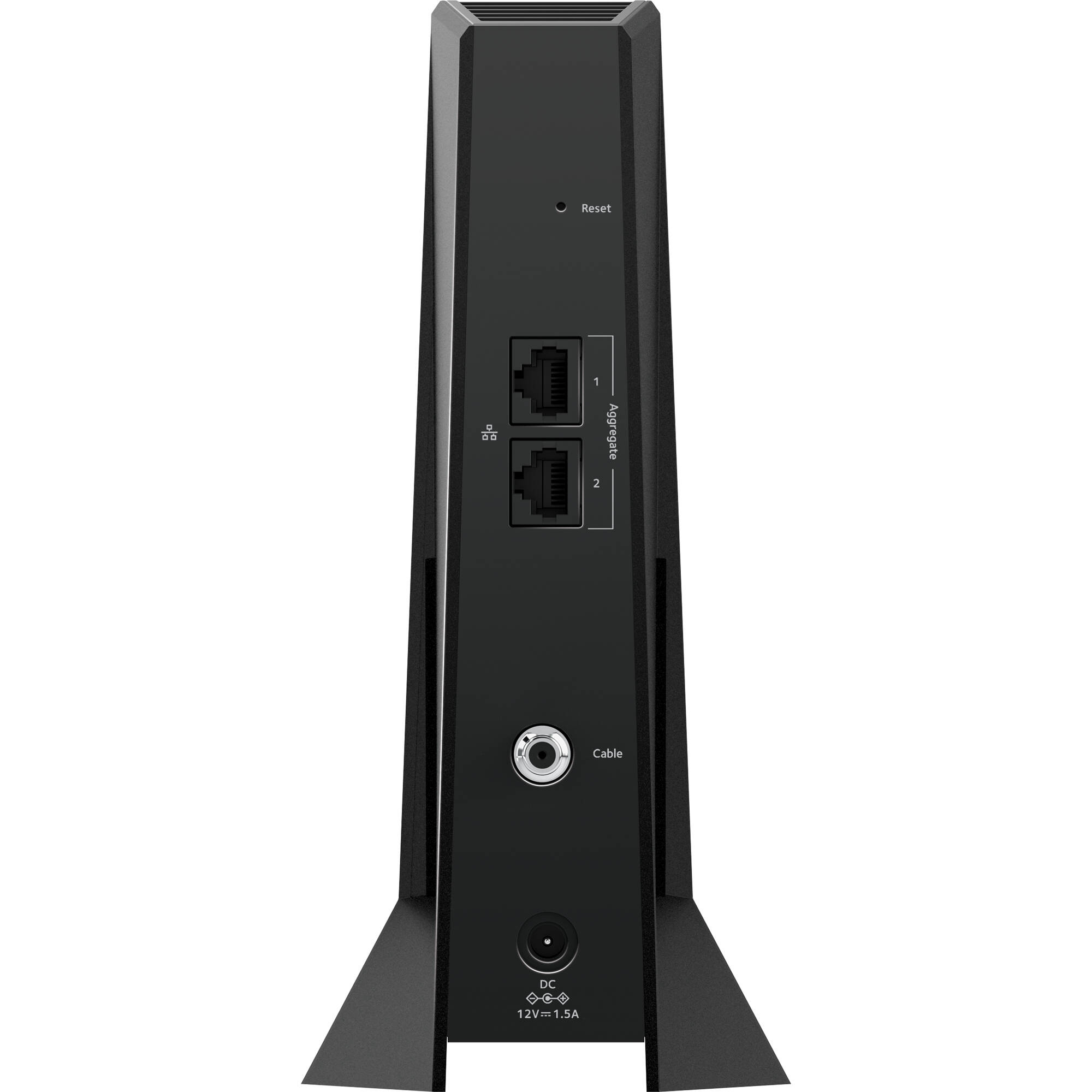 Netgear CM2500-100NAS DOCSIS 3.1 high-split cable modem with 2 Ethernet ports — view 4