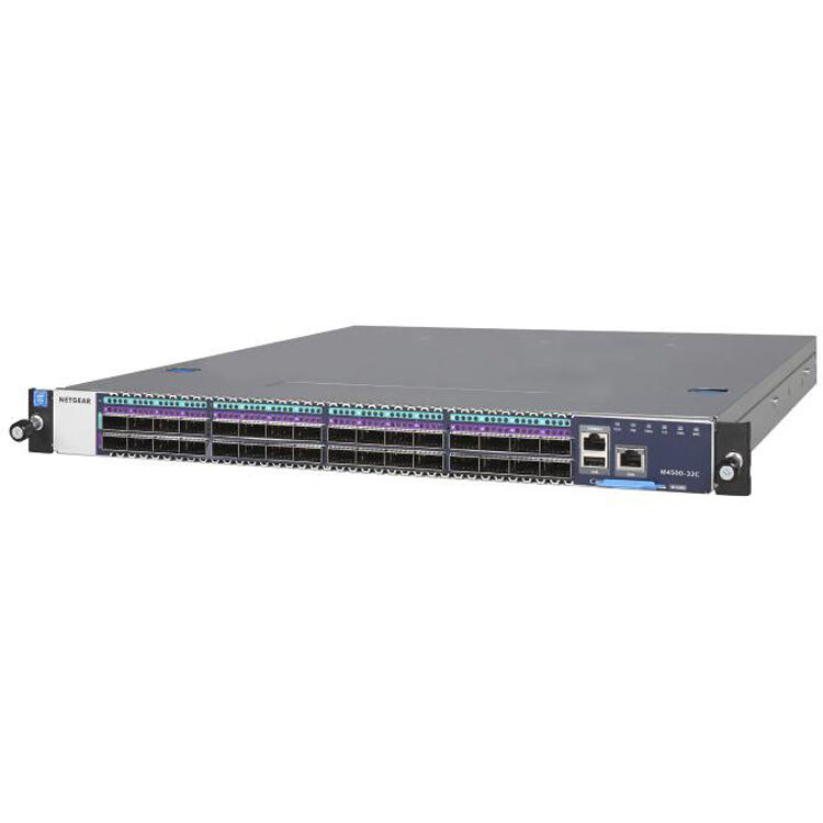 Netgear M4500-32C 1U managed data center switch with 100GbE connectivity — view 2