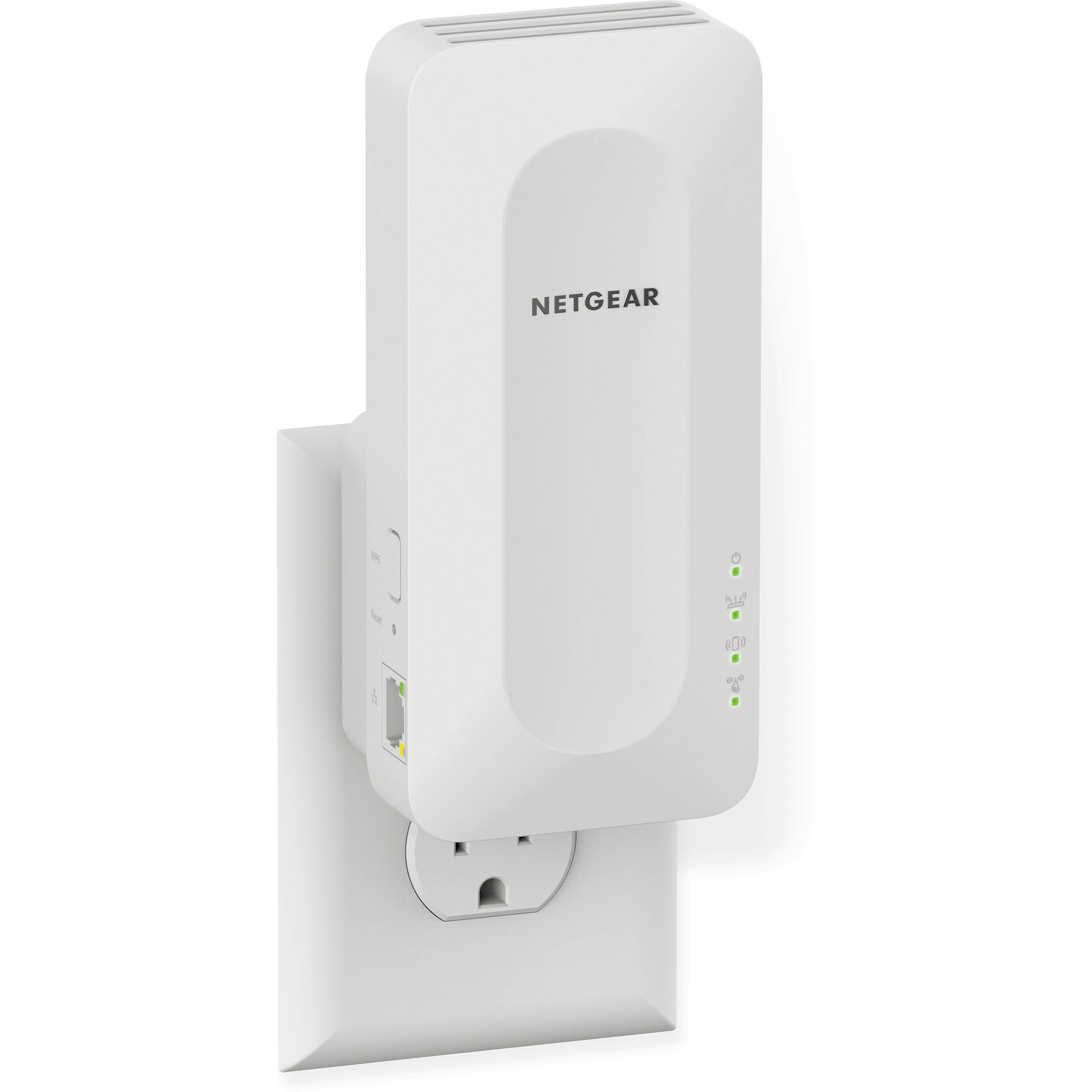 NETGEAR Nighthawk AX1800 WiFi 6 mesh extender in compact wall-plug design — view 6