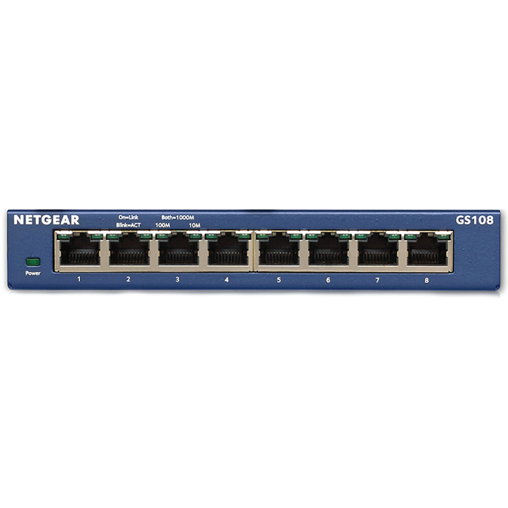 NETGEAR ProSAFE GS108-400NAS 8-port Gigabit unmanaged desktop switch — view 2