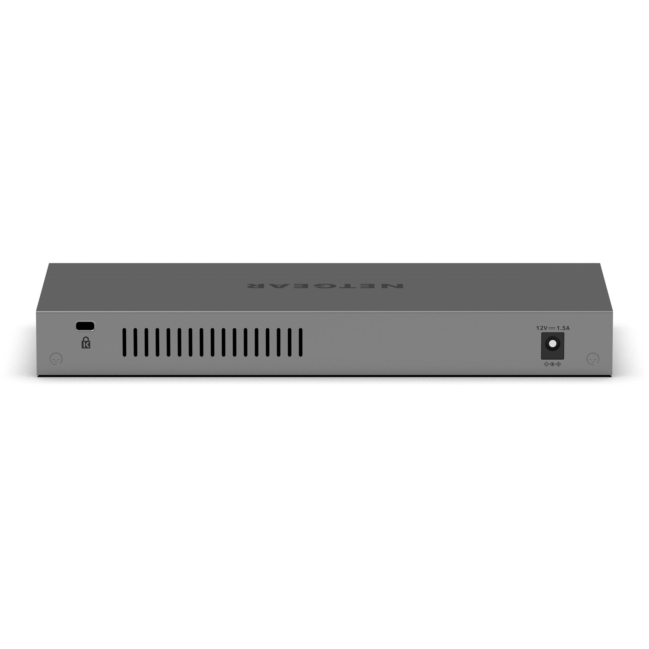Netgear GS108MX-100NAS unmanaged switch with 8 Gigabit ports and 1 10G multi-gig uplink — view 4