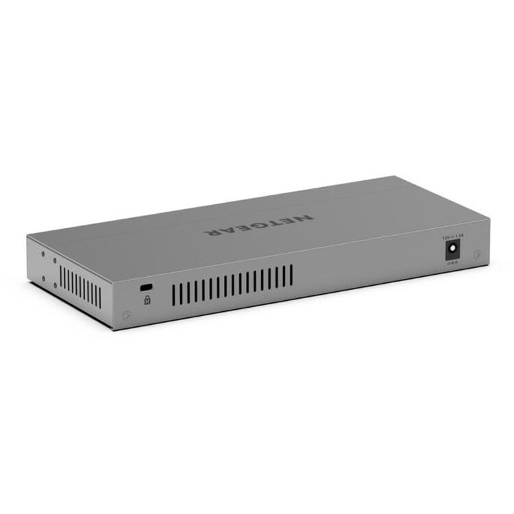 Netgear GS108X-100NAS unmanaged switch with 8 Gigabit ports and 1 10G SFP+ uplink — view 5