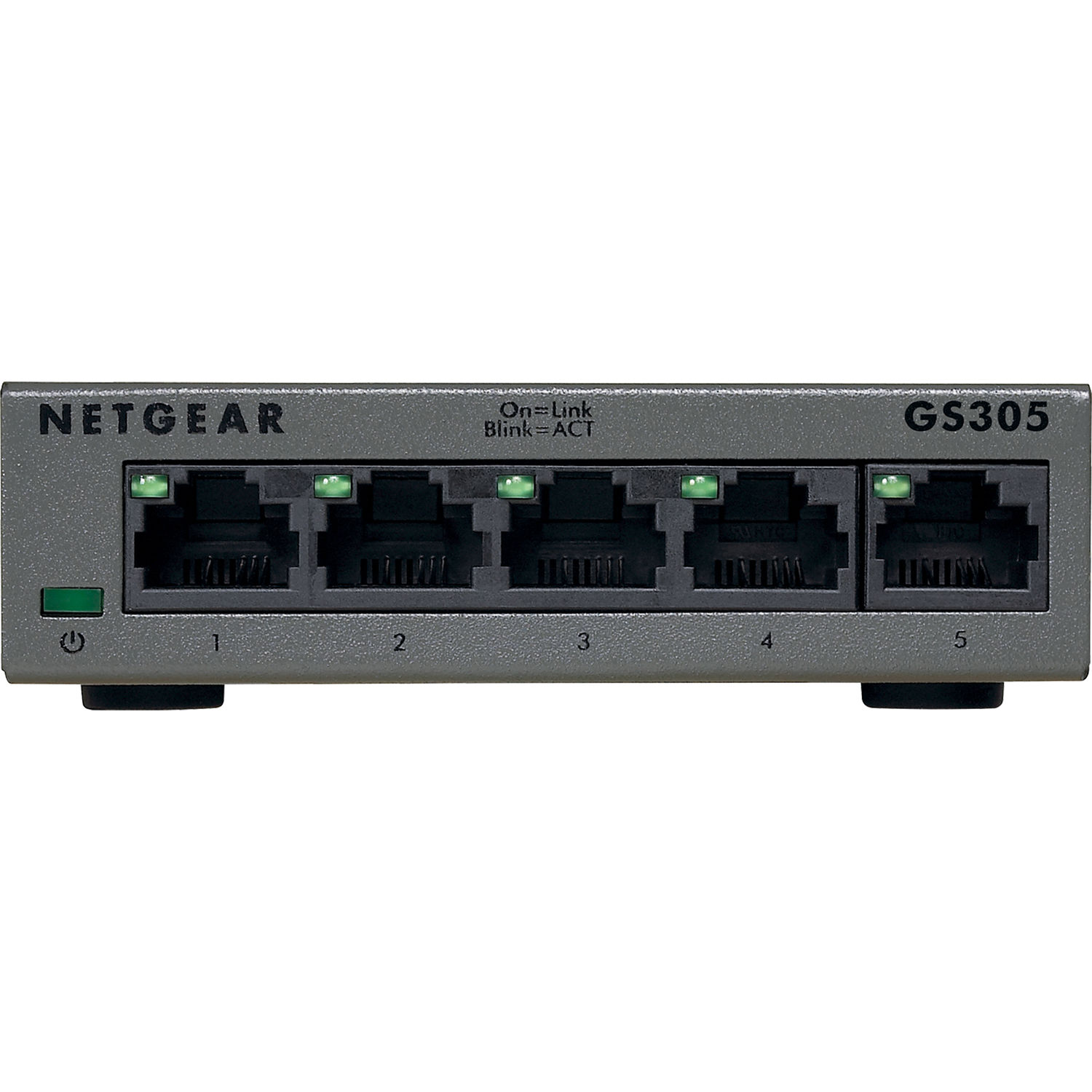 Netgear GS305-300PAS 5-port Gigabit unmanaged Ethernet switch for desktop network expansion — view 2