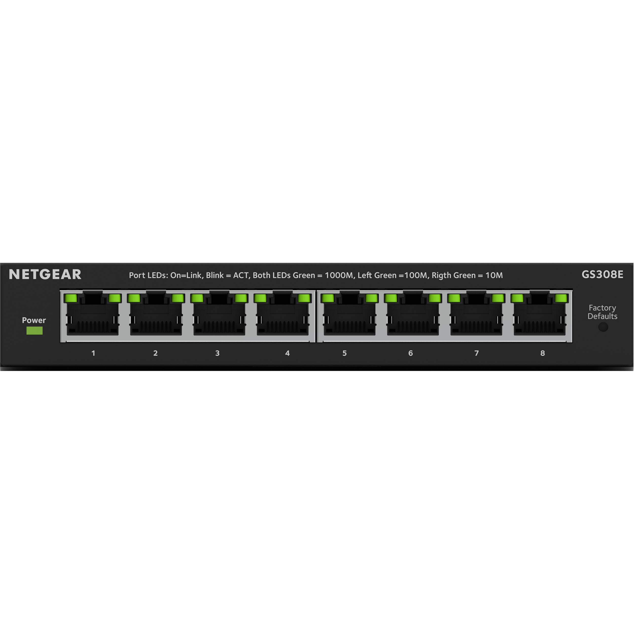 NETGEAR 8-Port Gigabit Ethernet Plus Switch for managed small business networking — view 2