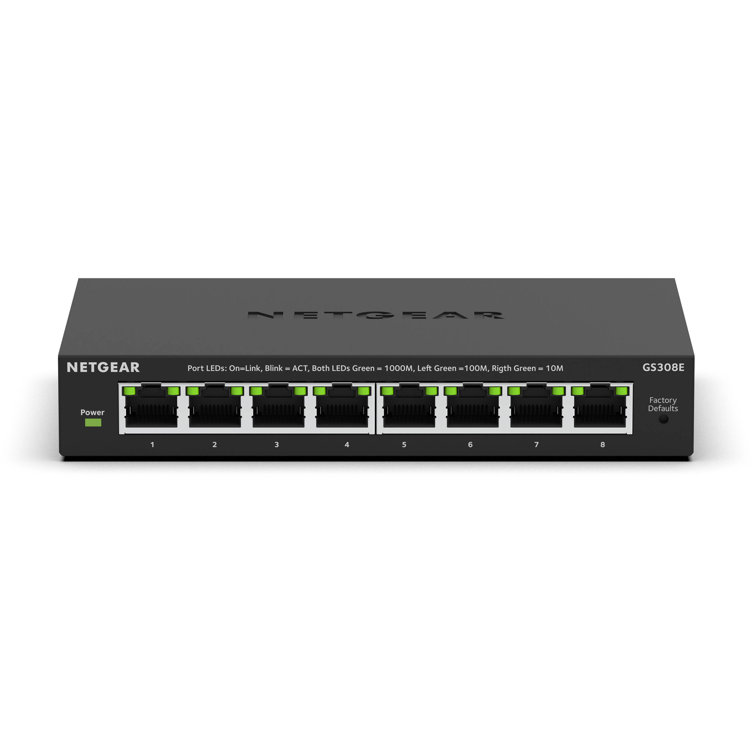 NETGEAR 8-Port Gigabit Ethernet Plus Switch for managed small business networking — view 3