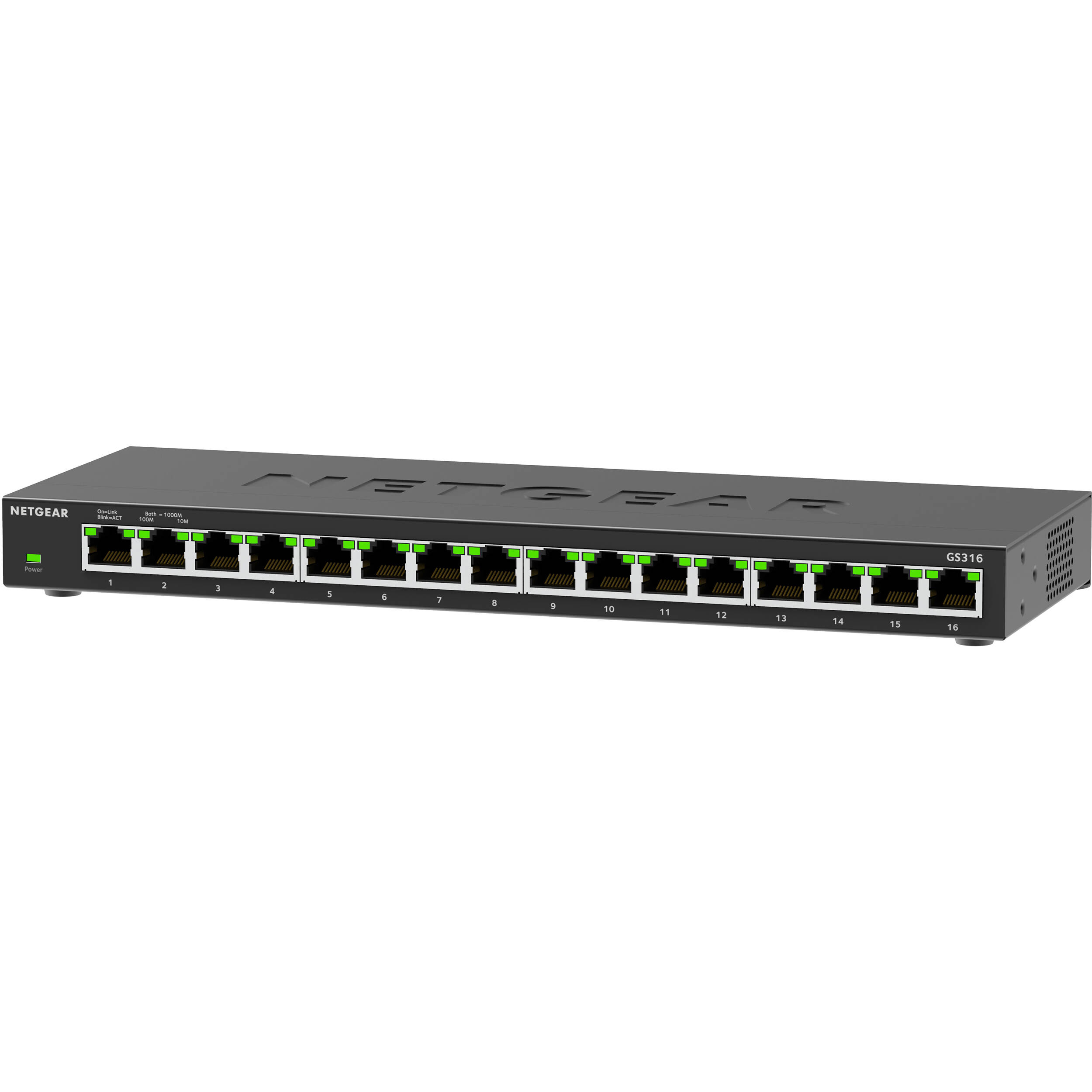 NETGEAR 16-port Gigabit unmanaged SOHO switch, model GS316-300NAS — view 4