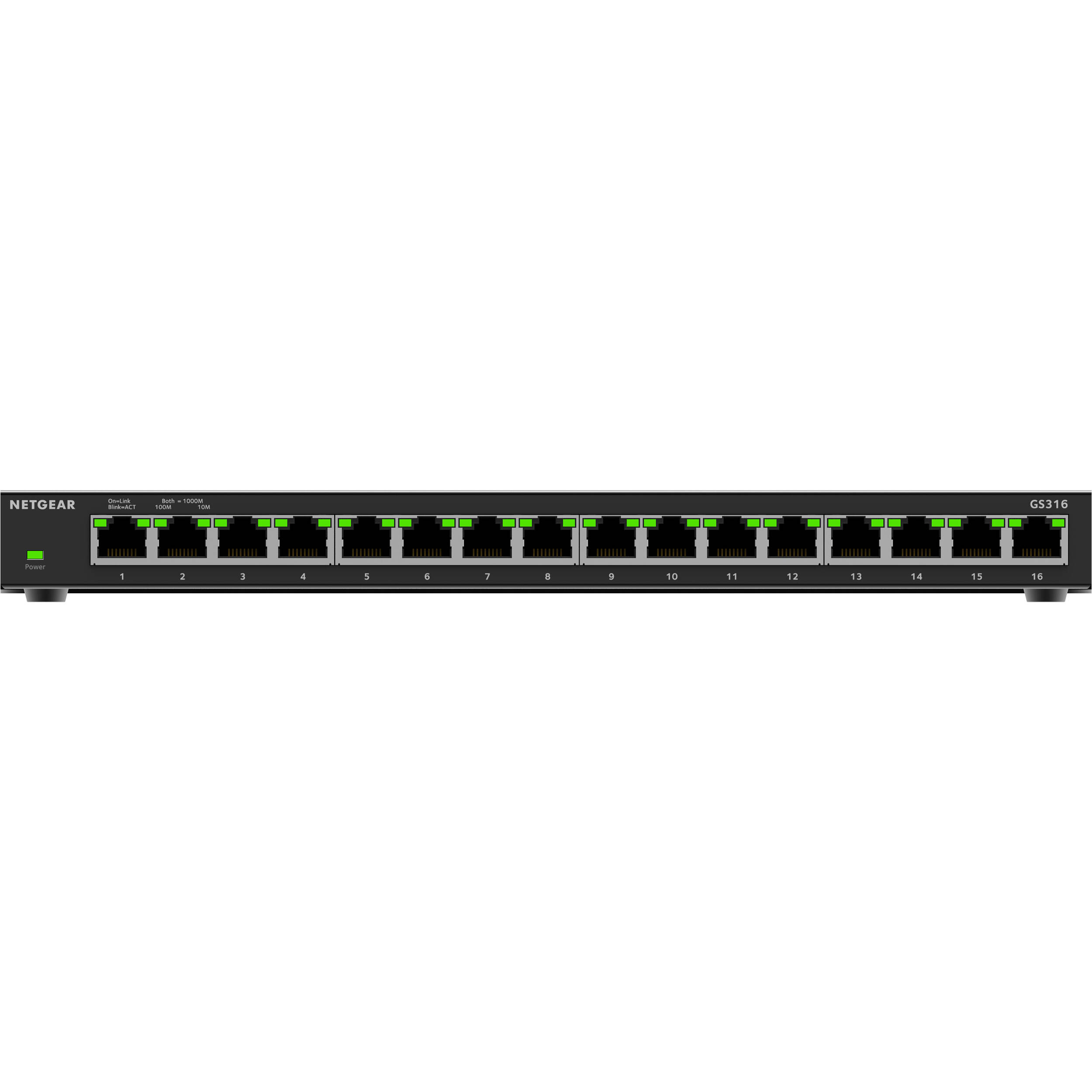 NETGEAR 16-port Gigabit unmanaged SOHO switch, model GS316-300NAS — view 5
