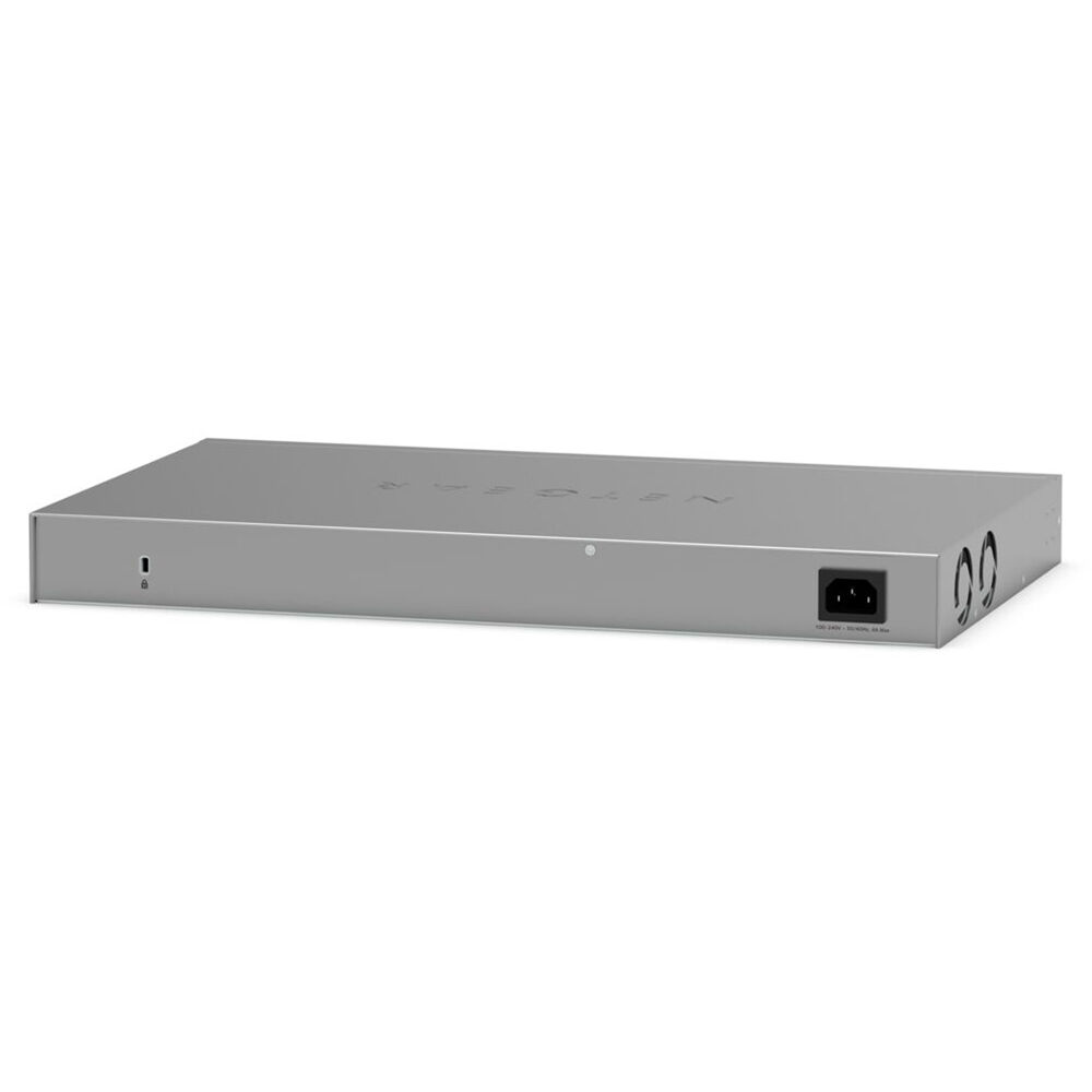 NETGEAR GS724TP-300NAS 24-port Gigabit PoE+ smart switch front view — view 5