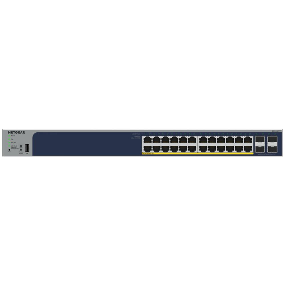 NETGEAR GS728TPP smart managed PoE+ switch with 28 Gigabit ports and 4 SFP uplinks — view 4