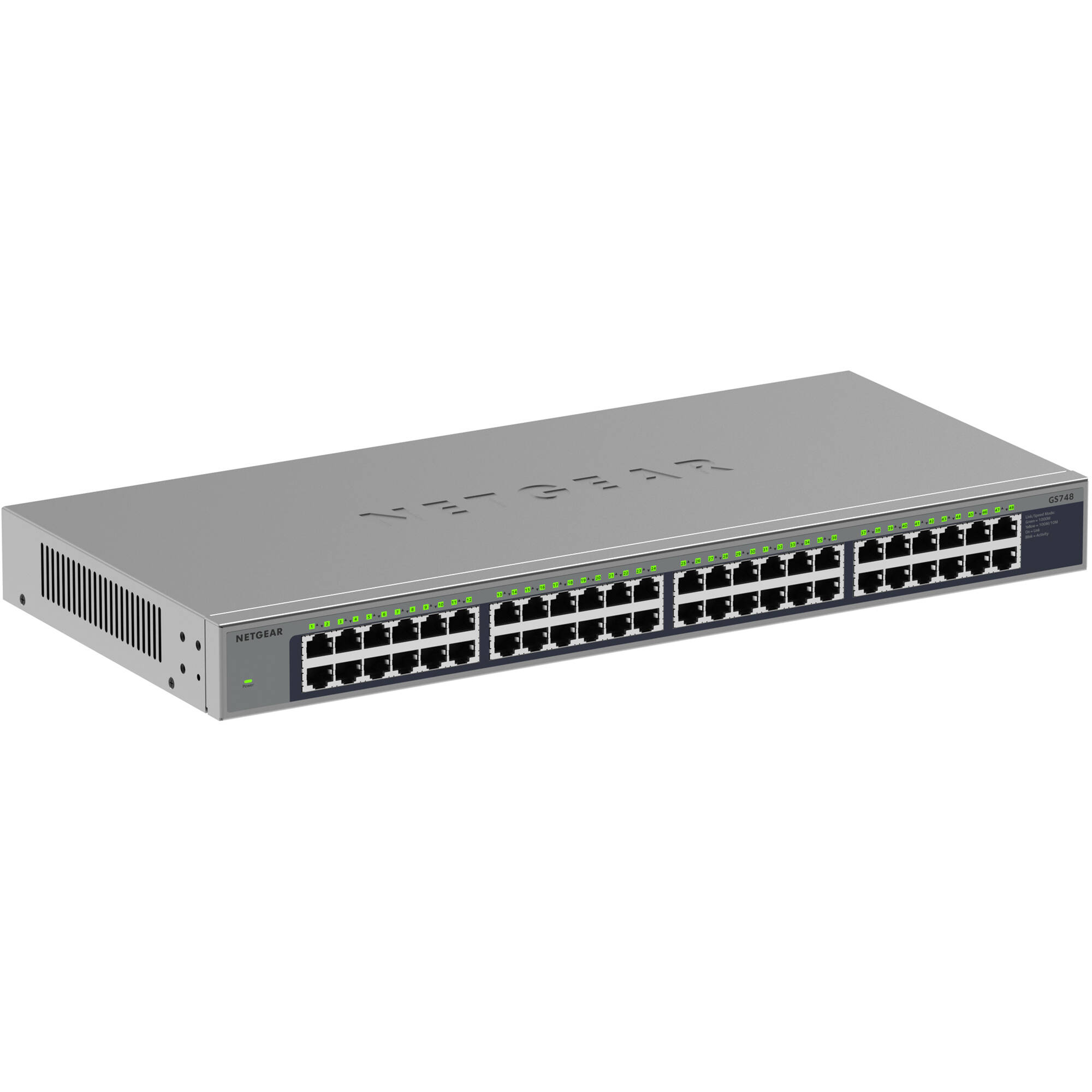 Netgear 48-port Gigabit Ethernet unmanaged switch for high-density office network expansion — view 3