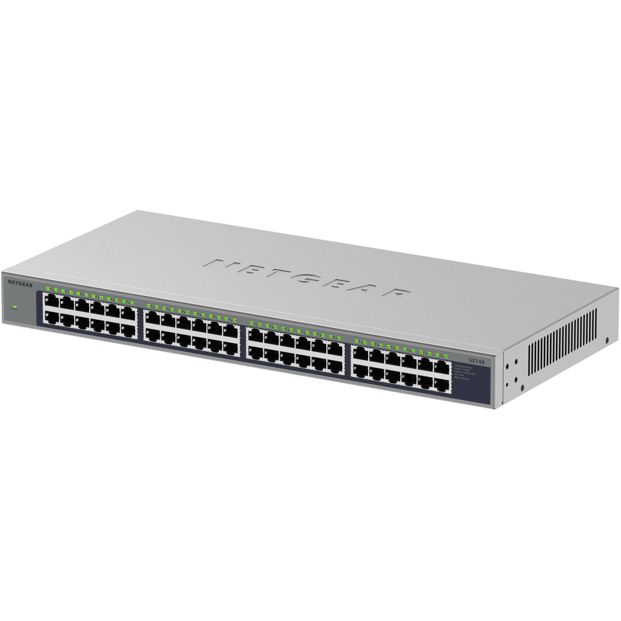 Netgear 48-port Gigabit Ethernet unmanaged switch for high-density office network expansion — view 4