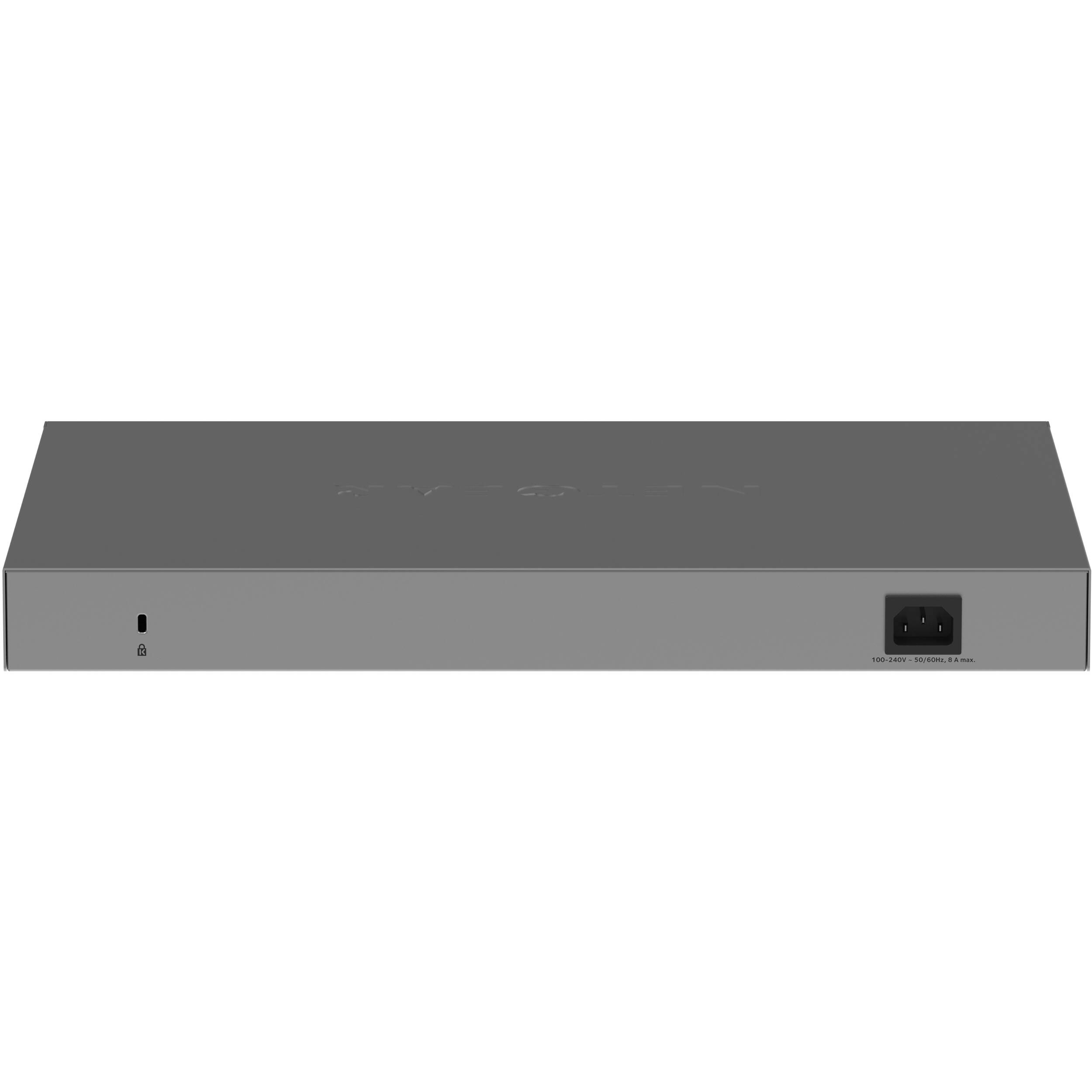 Netgear 48-port Gigabit Ethernet unmanaged PoE+ Essentials switch with 24 PoE+ ports and 380W power budget — view 2