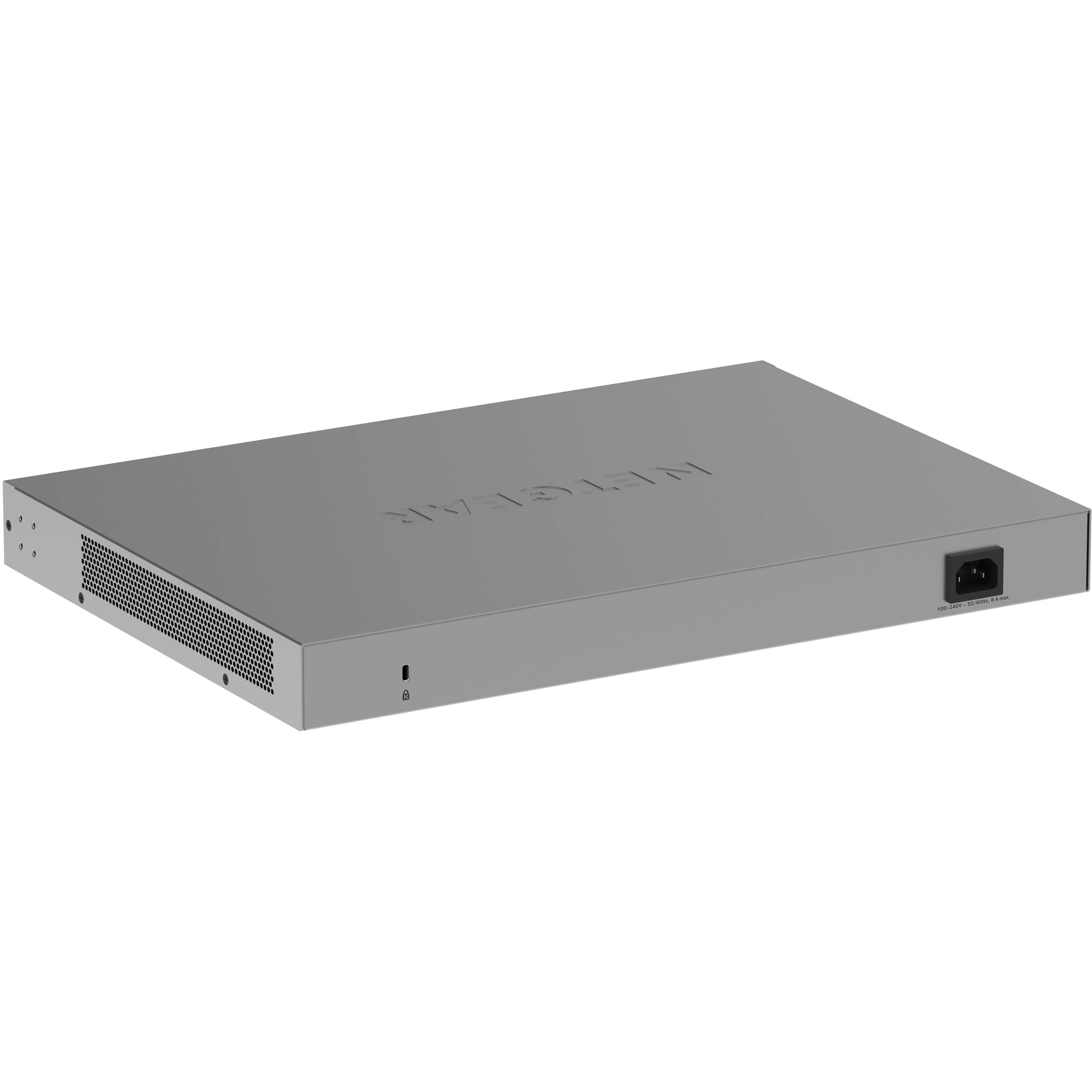 Netgear 48-port Gigabit Ethernet unmanaged PoE+ Essentials switch with 24 PoE+ ports and 380W power budget — view 7