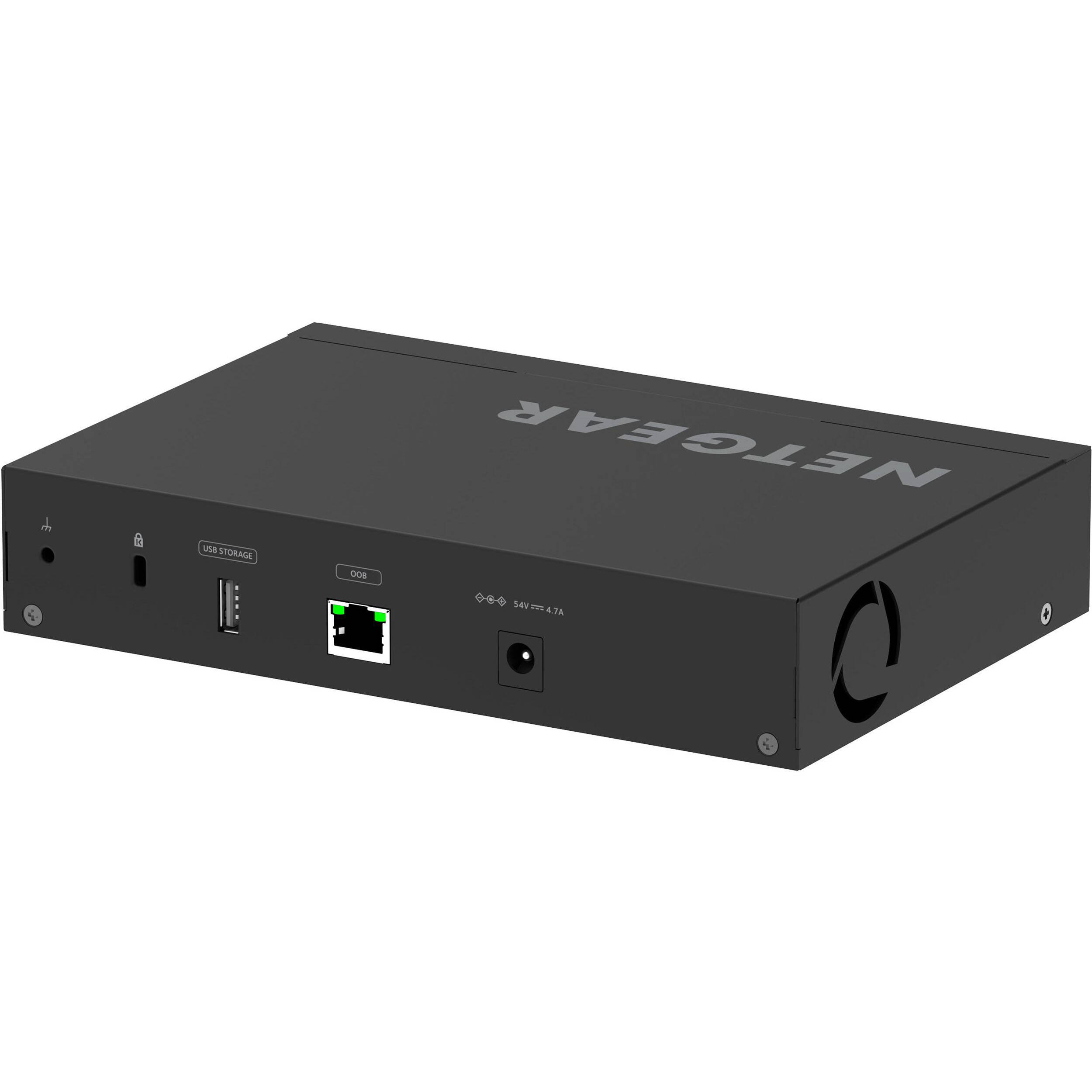 NETGEAR AV Line M4250 8G2XF PoE plus managed switch with 8 PoE+ ports and 2 SFP uplinks — view 5