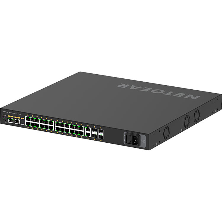 Netgear M4250 GSM4230PX-100NAS 26-port managed PoE+ switch for AV and enterprise edge — view 4
