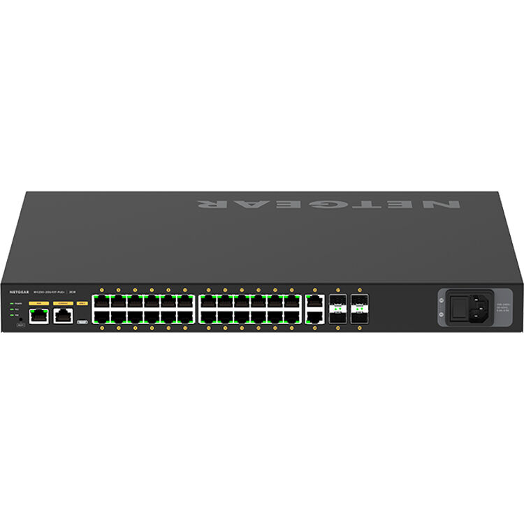 Netgear M4250 GSM4230PX-100NAS 26-port managed PoE+ switch for AV and enterprise edge — view 6