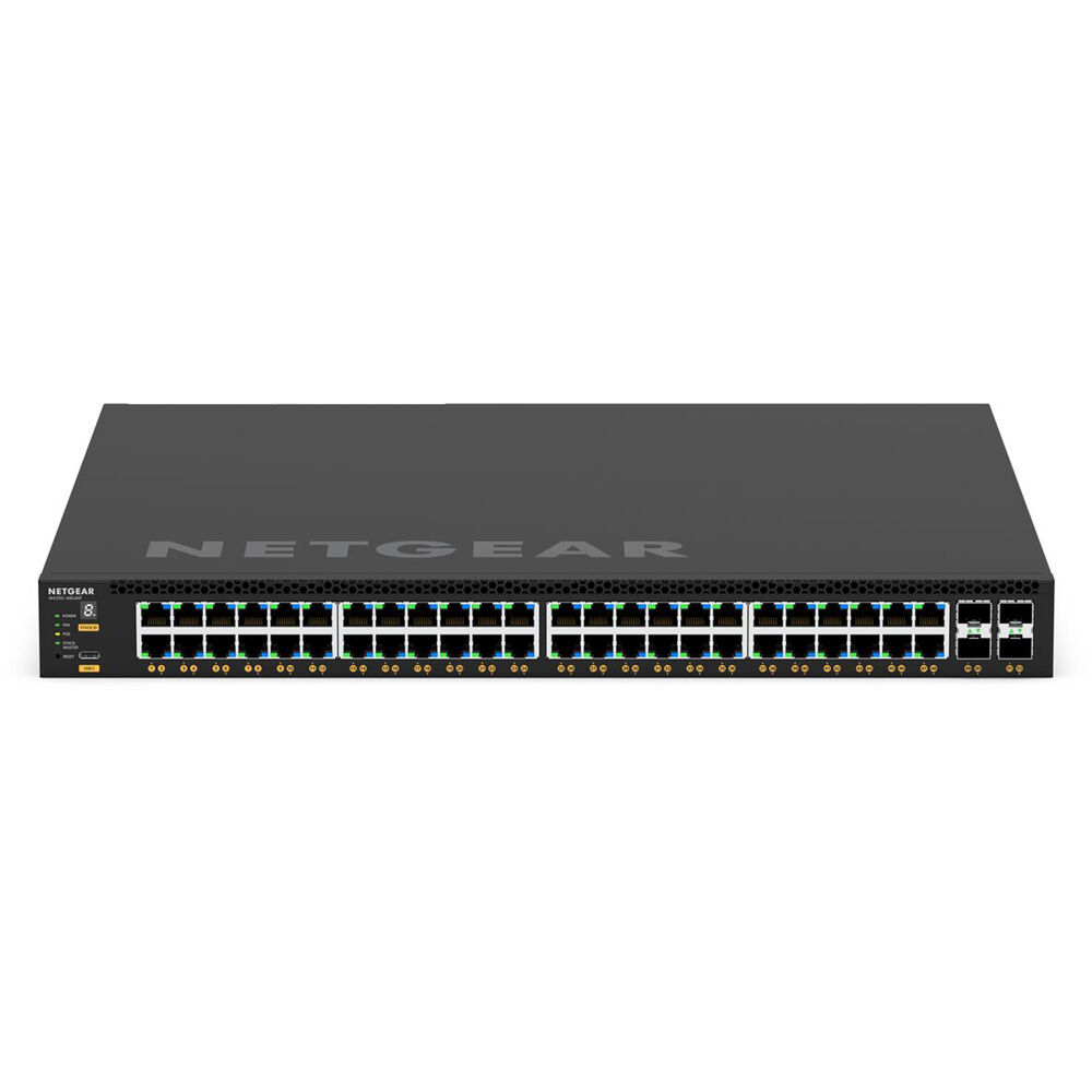 Netgear M4350-48G4XF managed data center switch with 48 ports and 4 SFP+ uplinks — view 2