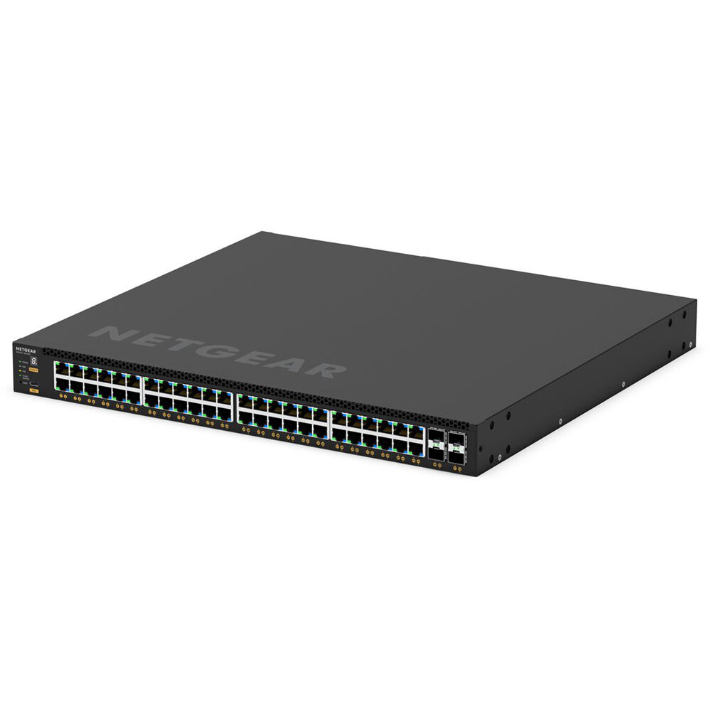 Netgear M4350-48G4XF managed data center switch with 48 ports and 4 SFP+ uplinks — view 3