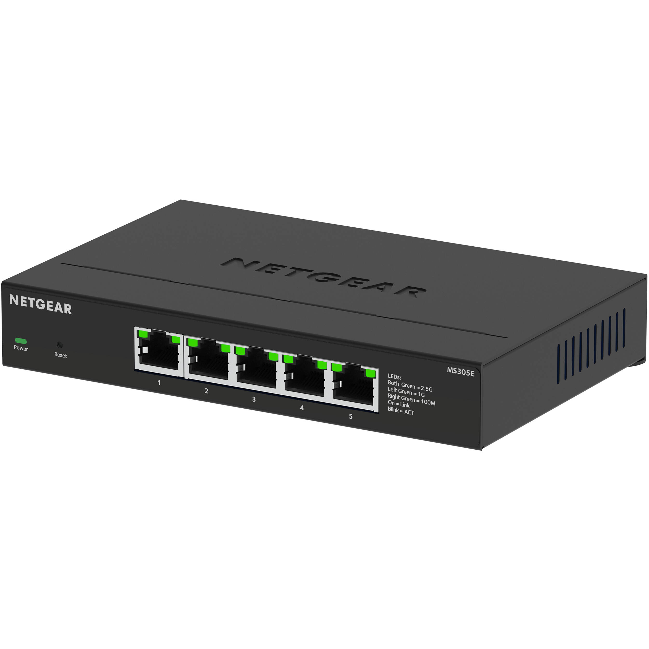 NETGEAR MS305E 5-port multi-gig unmanaged switch for compact edge connectivity — view 3