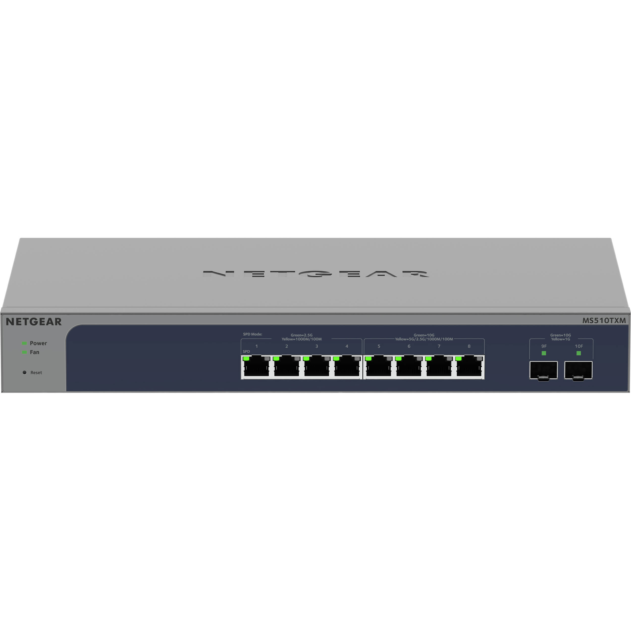 NETGEAR MS510TXM 8-port multi-gig smart managed switch with 10G fiber uplinks for WiFi 6 and surveillance — view 3