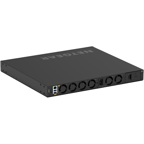 Netgear M4350-24F4X managed switch with 24 Gigabit Ethernet ports and 4 SFP+ uplinks — view 2