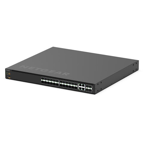 Netgear M4350-24F4X managed switch with 24 Gigabit Ethernet ports and 4 SFP+ uplinks — view 4