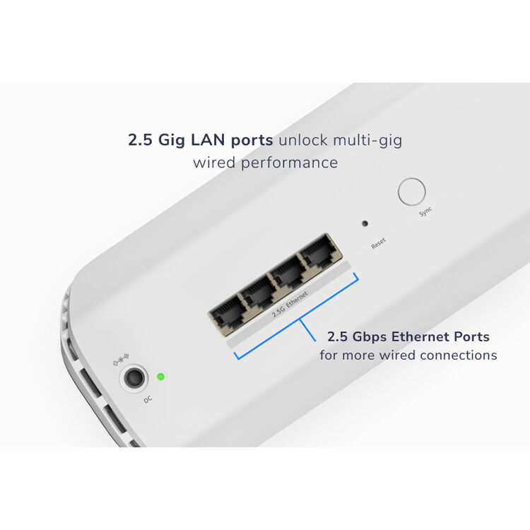 Netgear Orbi 870 WiFi 7 satellite desktop mesh extender with tri-band coverage — view 2
