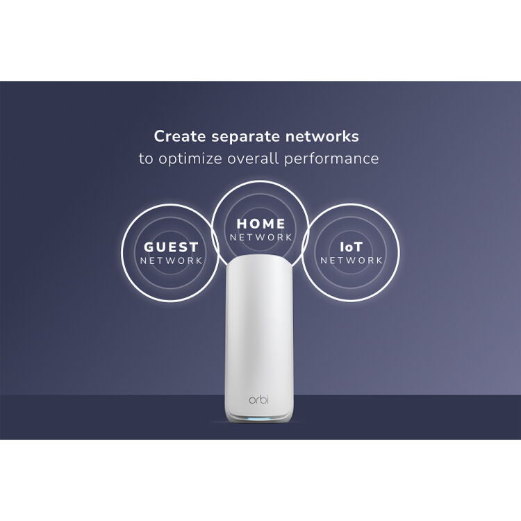 Netgear Orbi 870 WiFi 7 mesh 2-pack desktop bundle for expanding tri-band coverage — view 8