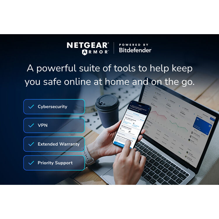 Netgear Nighthawk RS100-100NAS Wi‑Fi 7 router with BE3600 throughput and 4 ports — view 8