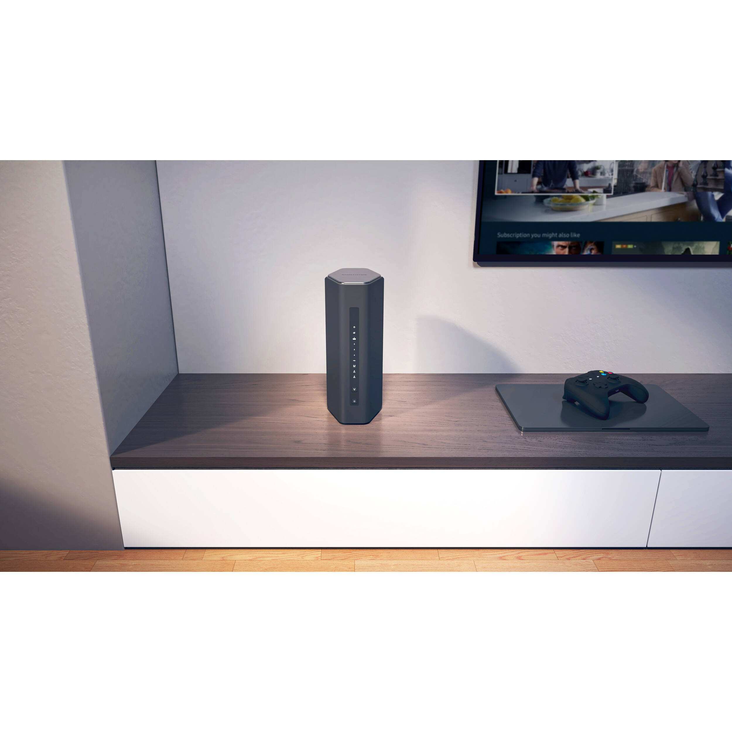 Netgear Nighthawk RS500 WiFi 7 BE12000 router for whole-home mesh coverage and multi-gig connectivity — view 10