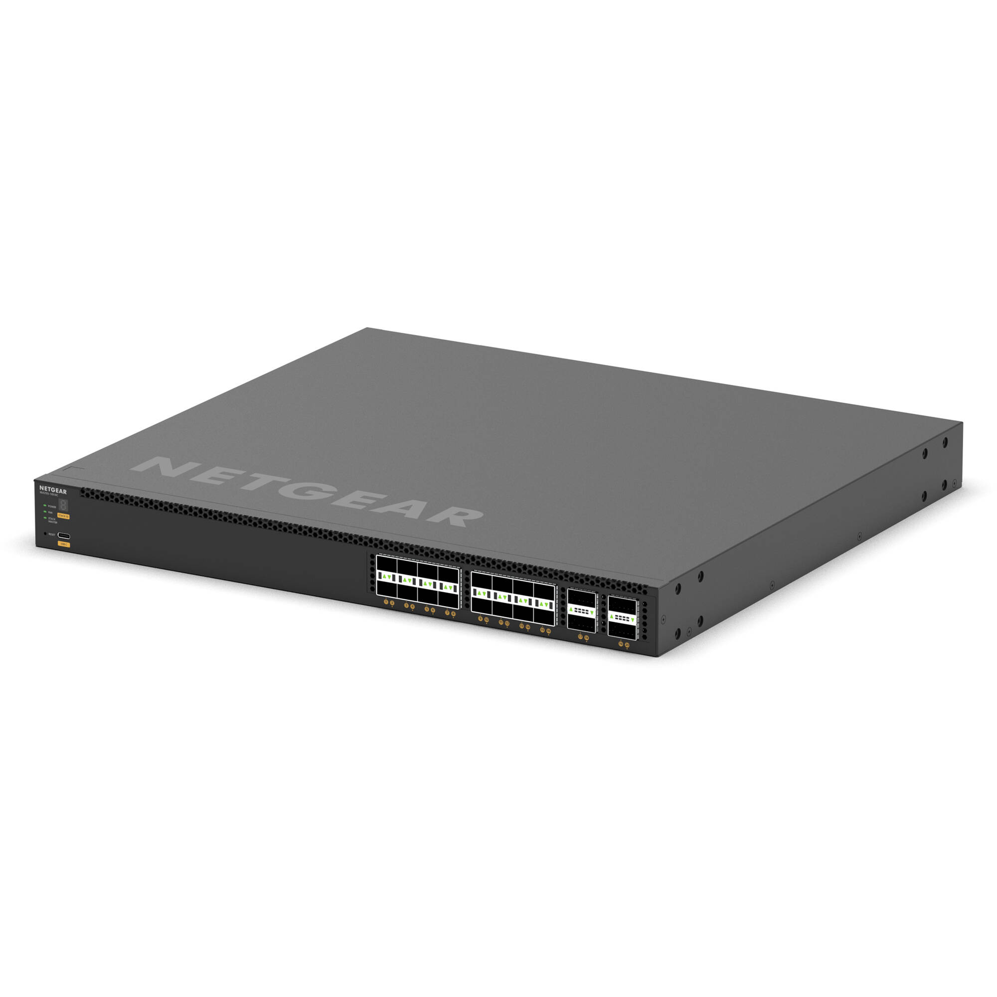 Netgear M4350-16V4C managed data center switch with 16 ports and 10GbE rack-mount design — view 3