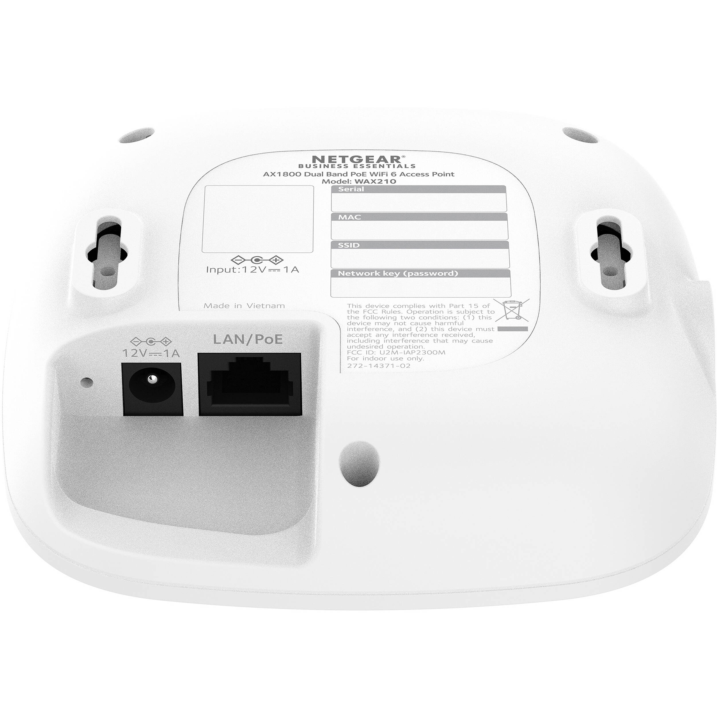 NETGEAR WAX210 AX1800 WiFi 6 indoor access point with Gigabit PoE — view 12