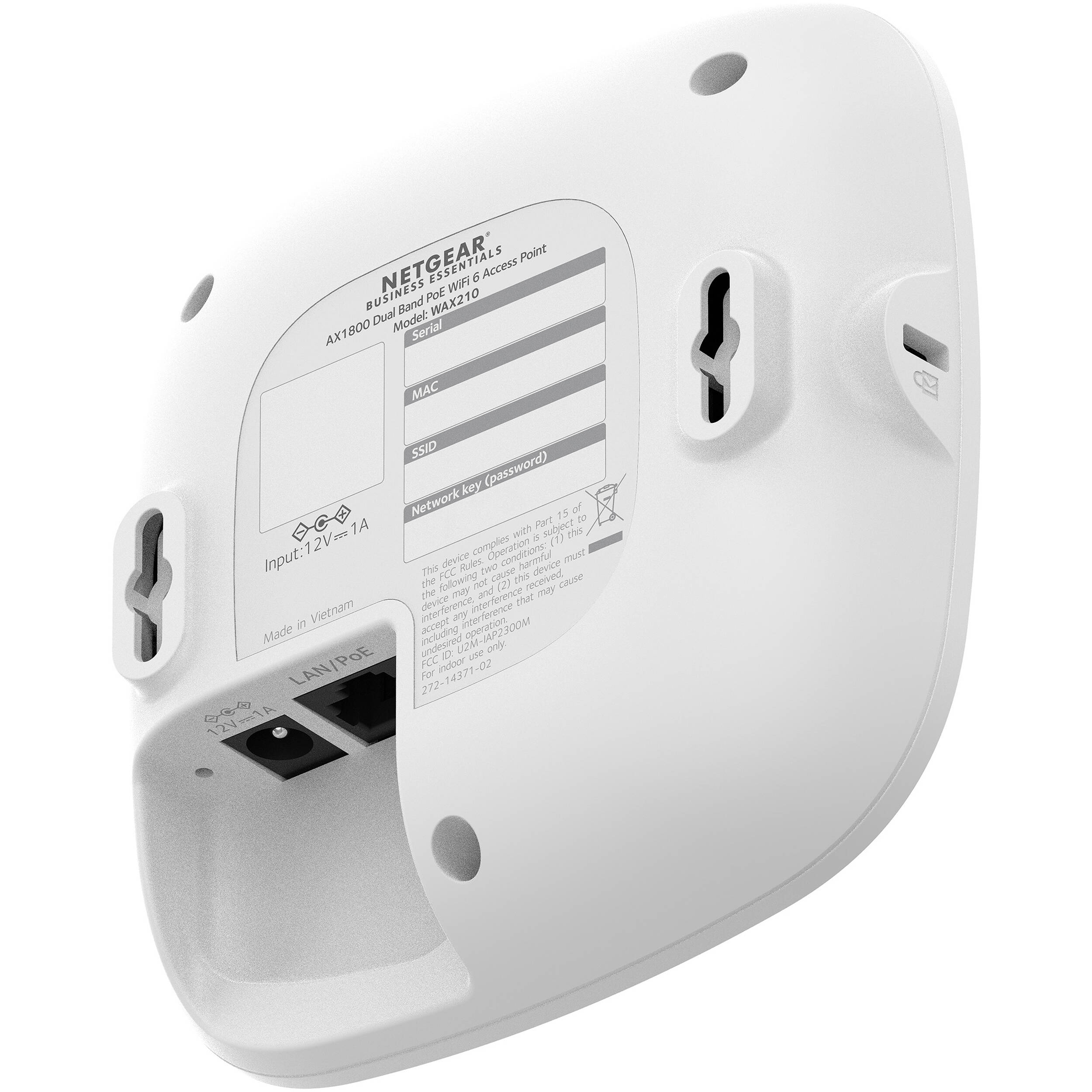 NETGEAR WAX210 AX1800 WiFi 6 indoor access point with Gigabit PoE — view 4