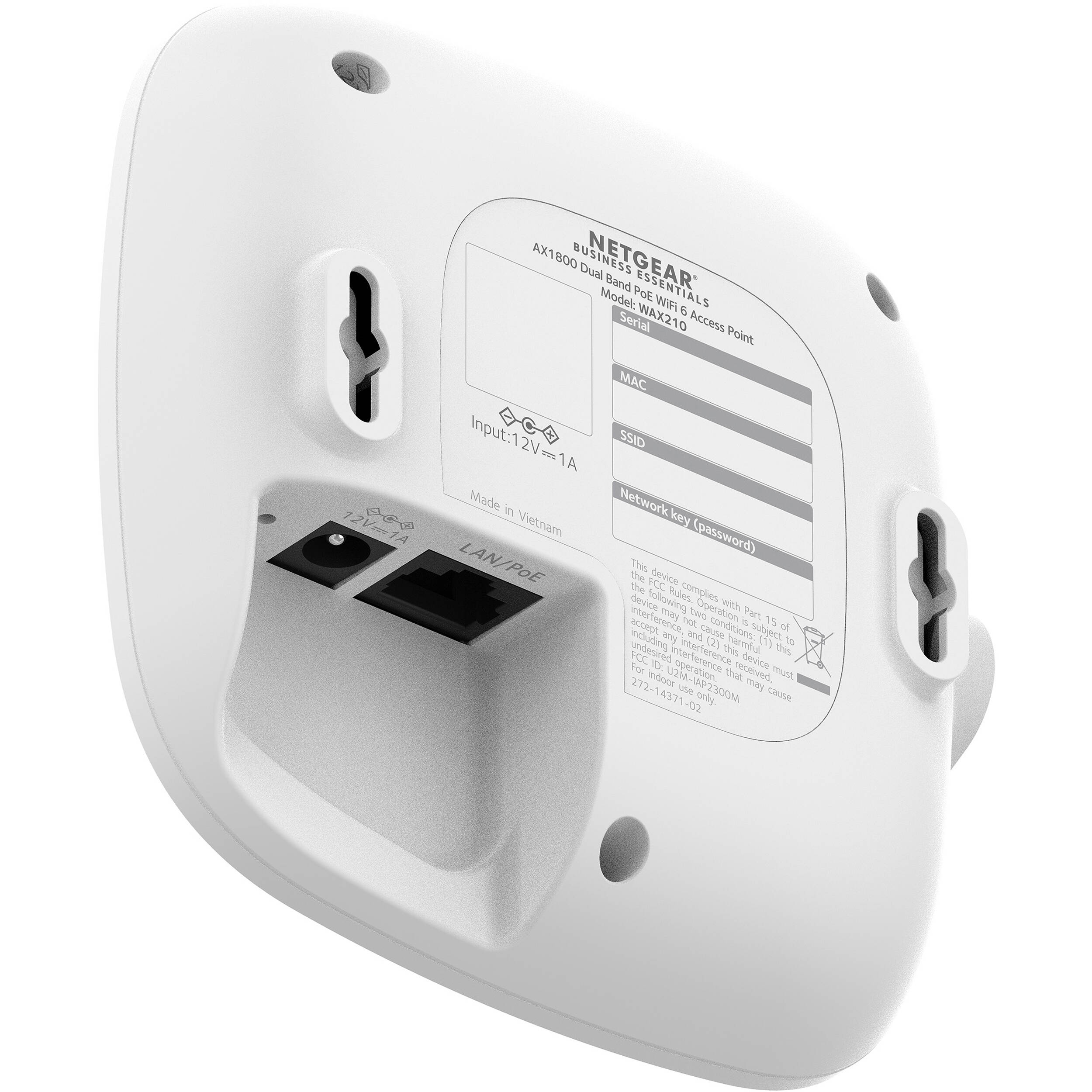 NETGEAR WAX210 AX1800 WiFi 6 indoor access point with Gigabit PoE — view 6