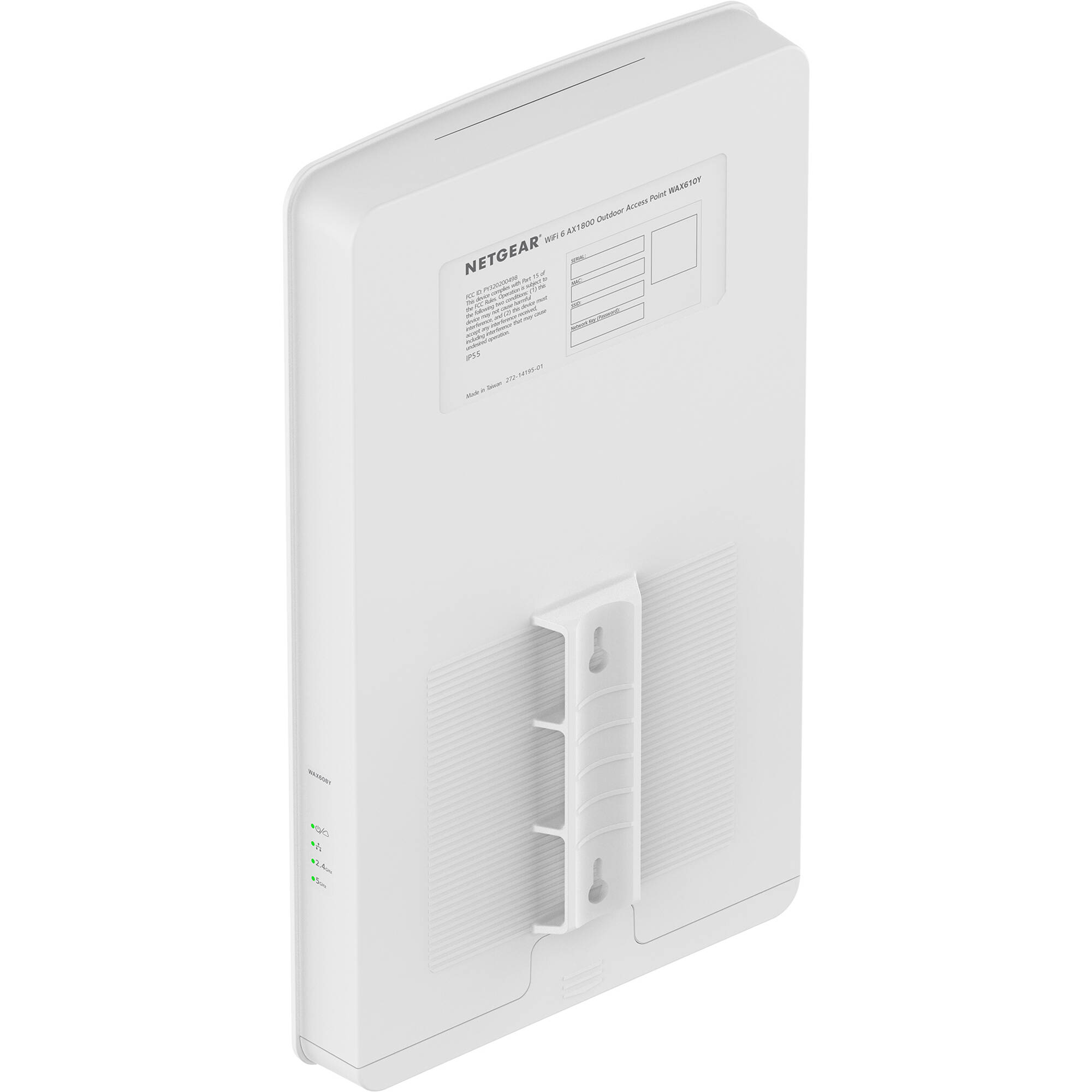 Netgear WAX608Y-111NAS business Wi-Fi 6 outdoor access point with dual-band 2x2 radios — view 3