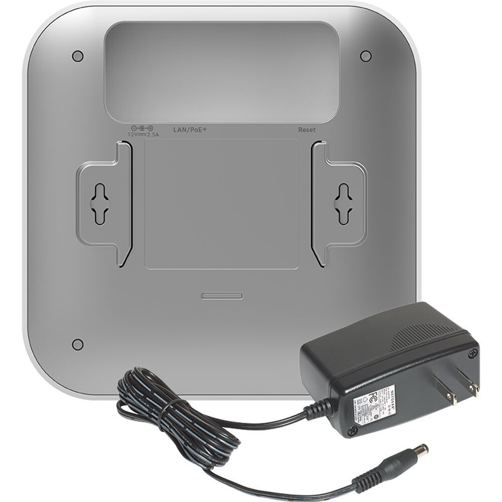 Netgear WAX610PA-100NAS WiFi 6 indoor access point with included power adapter — view 4