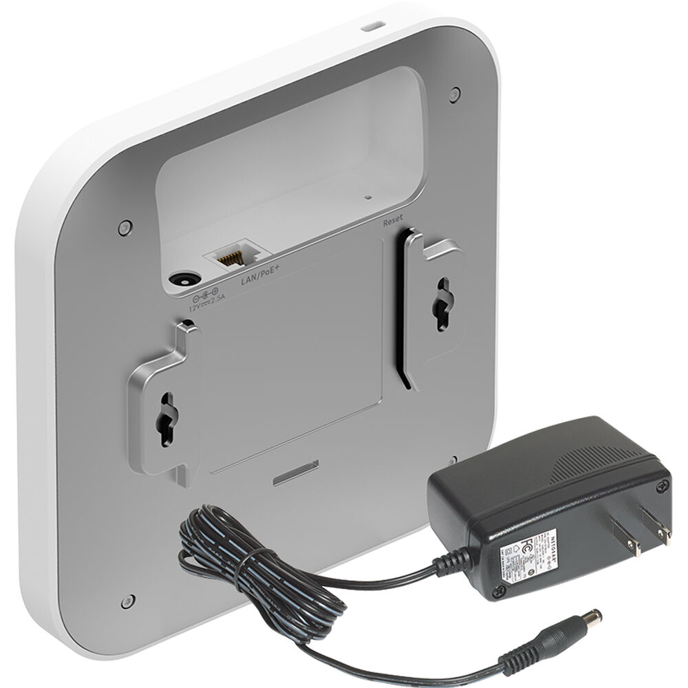 Netgear WAX610PA-100NAS WiFi 6 indoor access point with included power adapter — view 5