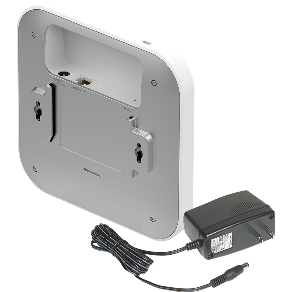 Netgear WAX610PA-100NAS WiFi 6 indoor access point with included power adapter — view 6