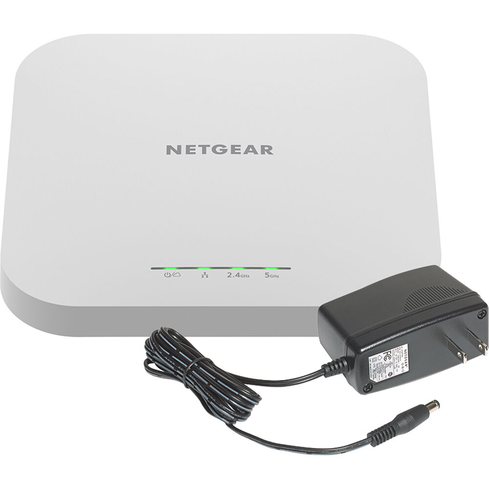Netgear WAX610PA-100NAS WiFi 6 indoor access point with included power adapter — view 7