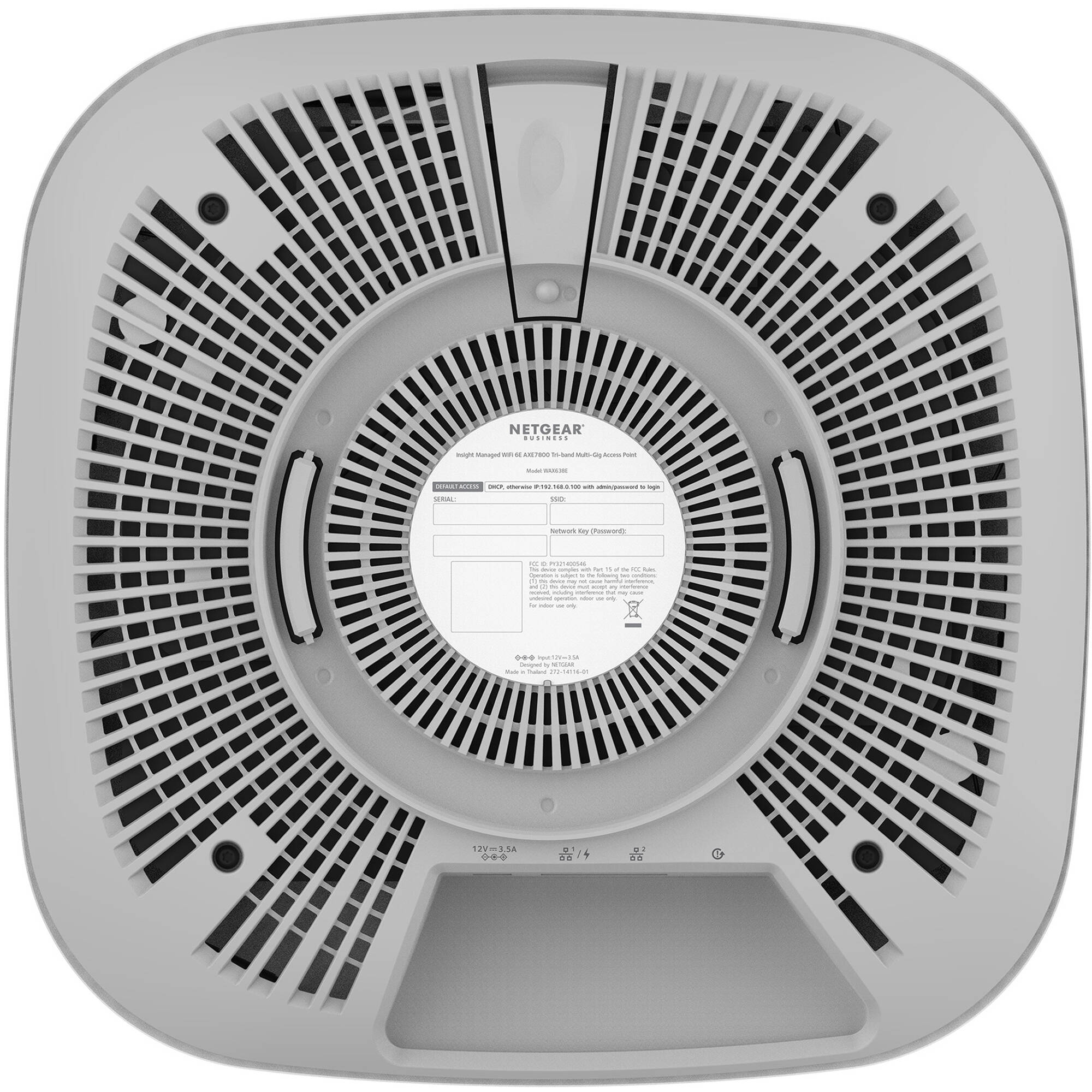Netgear WAX638E WiFi 6E AX7800 app-managed access point for enterprise wireless coverage — view 5