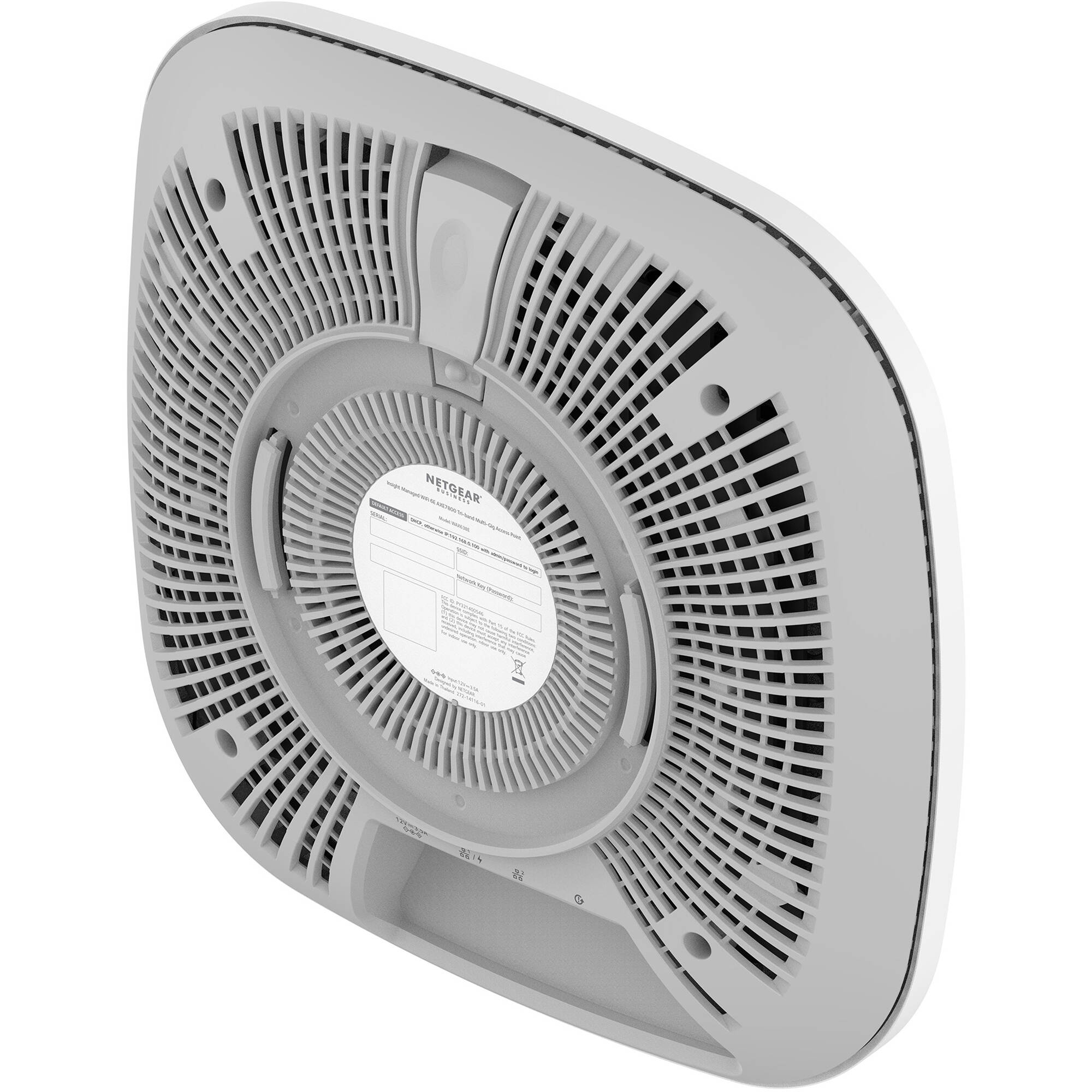 Netgear WAX638E WiFi 6E AX7800 app-managed access point for enterprise wireless coverage — view 6