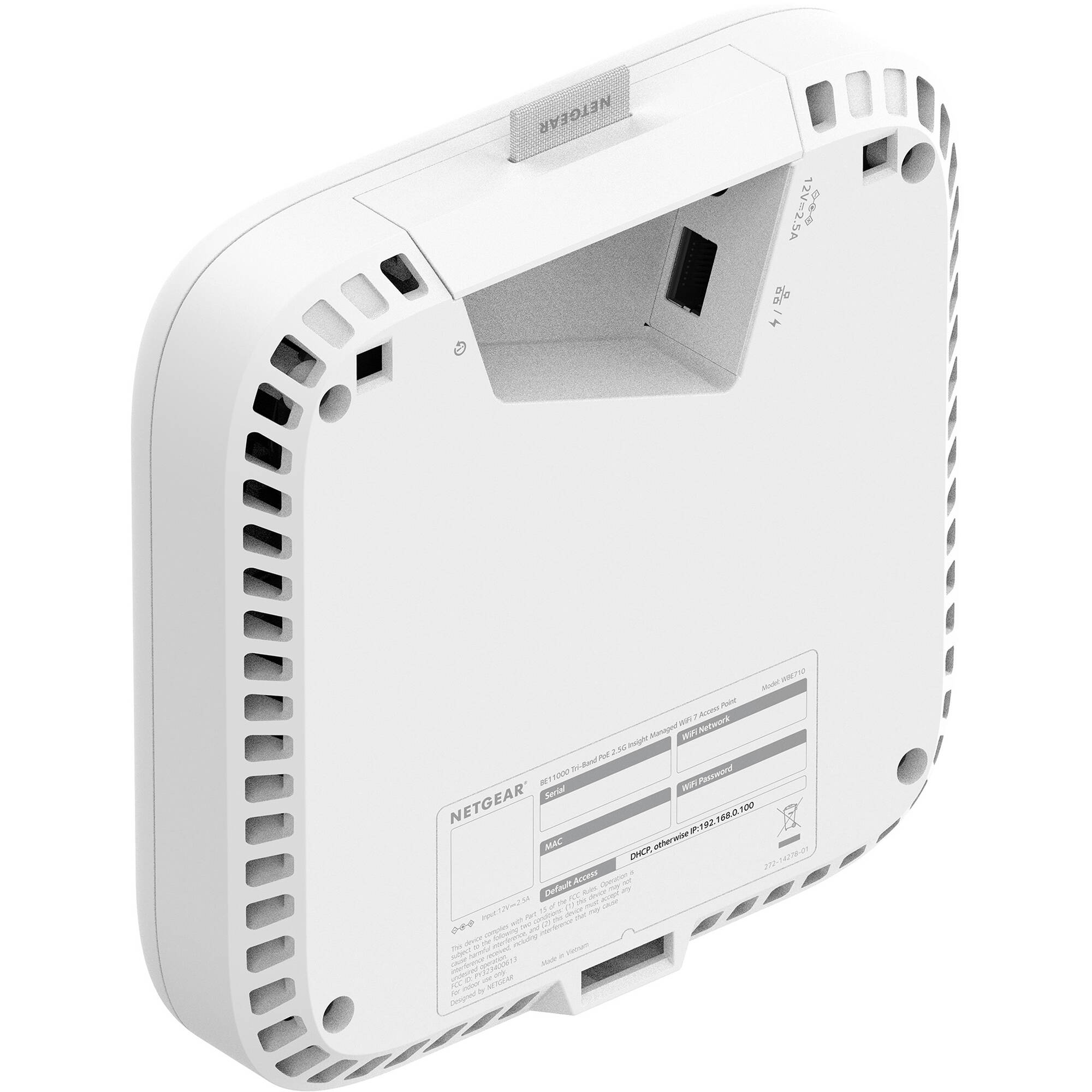 Netgear WBE718 WiFi 7 cloud managed indoor access point for business wireless networks — view 4