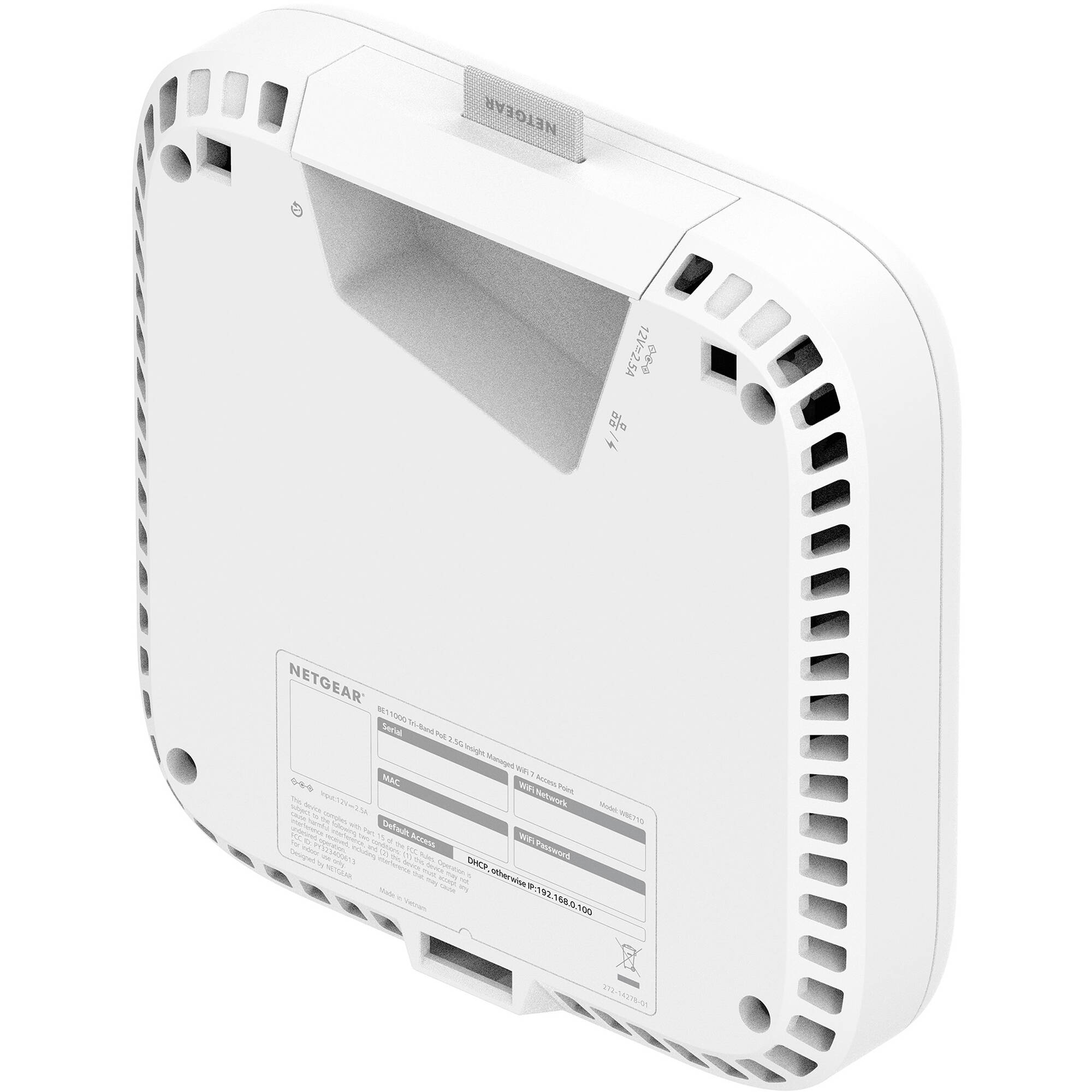 Netgear WBE718 WiFi 7 cloud managed indoor access point for business wireless networks — view 5