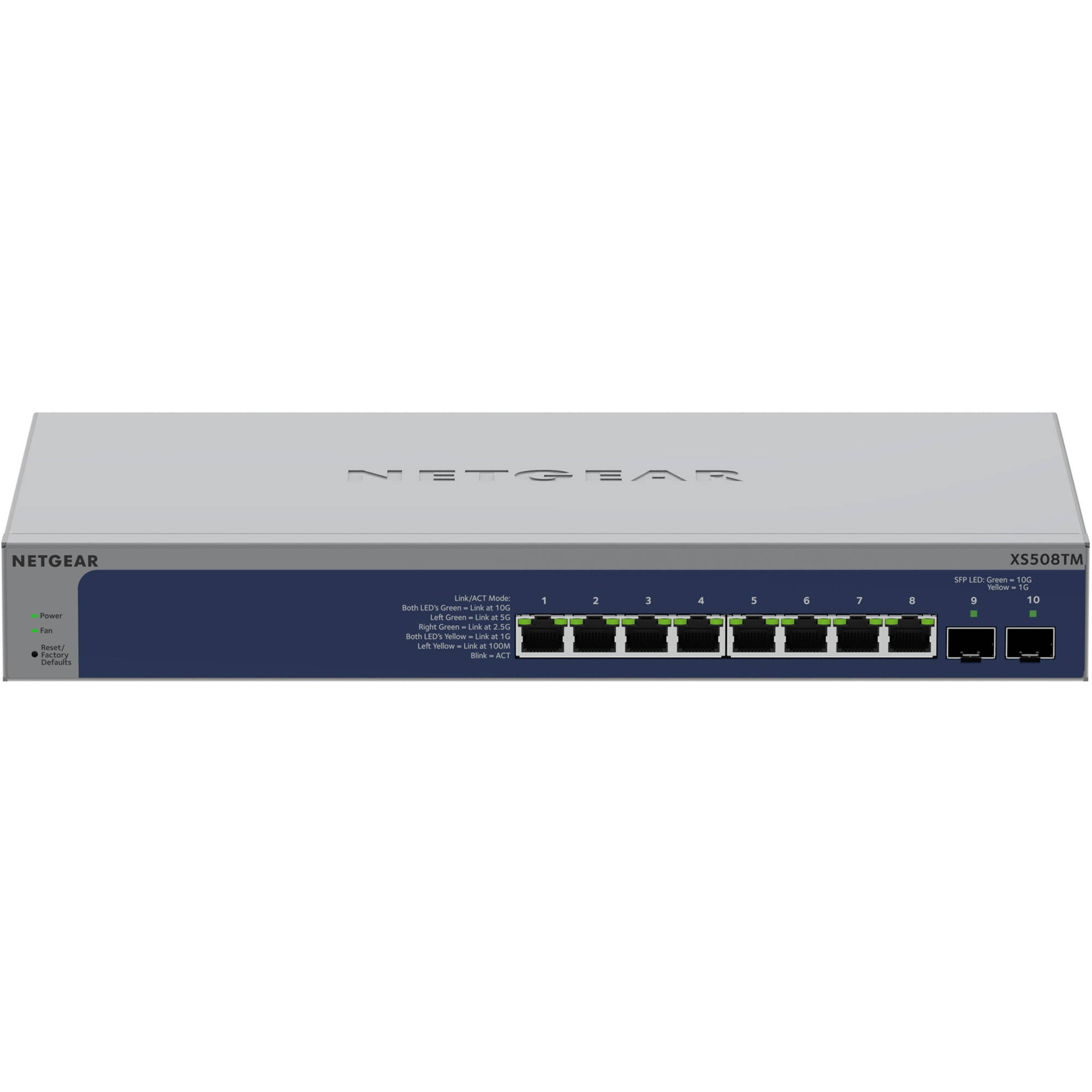 Netgear XS508TM-100NAS 8-port 10G multi-gig smart managed switch for enterprise edge networking — view 2
